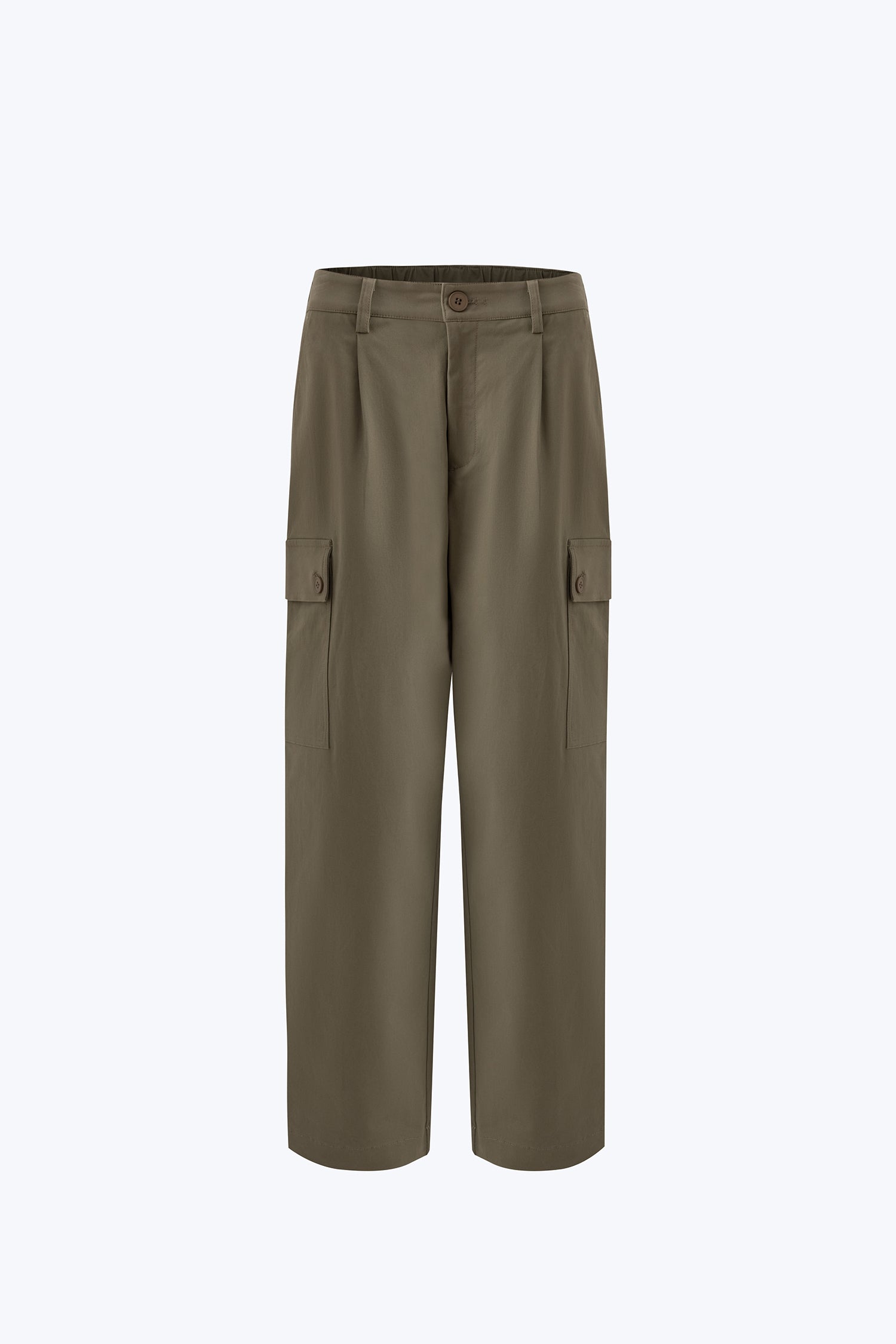 Slim Fit Cargo Trousers - Olive Grey [AT]