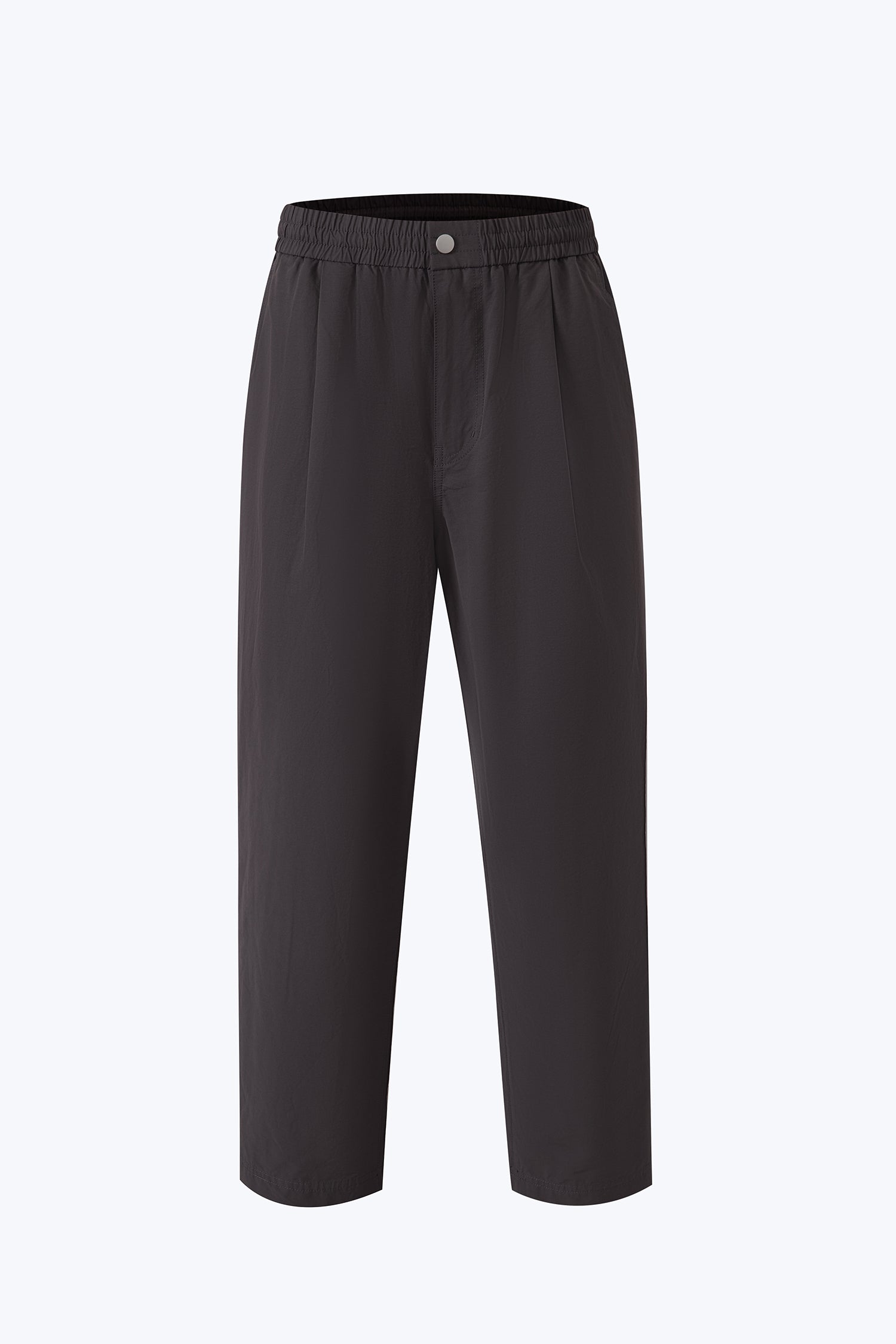 Nylon Cotton Drawstring Pants - Charcoal