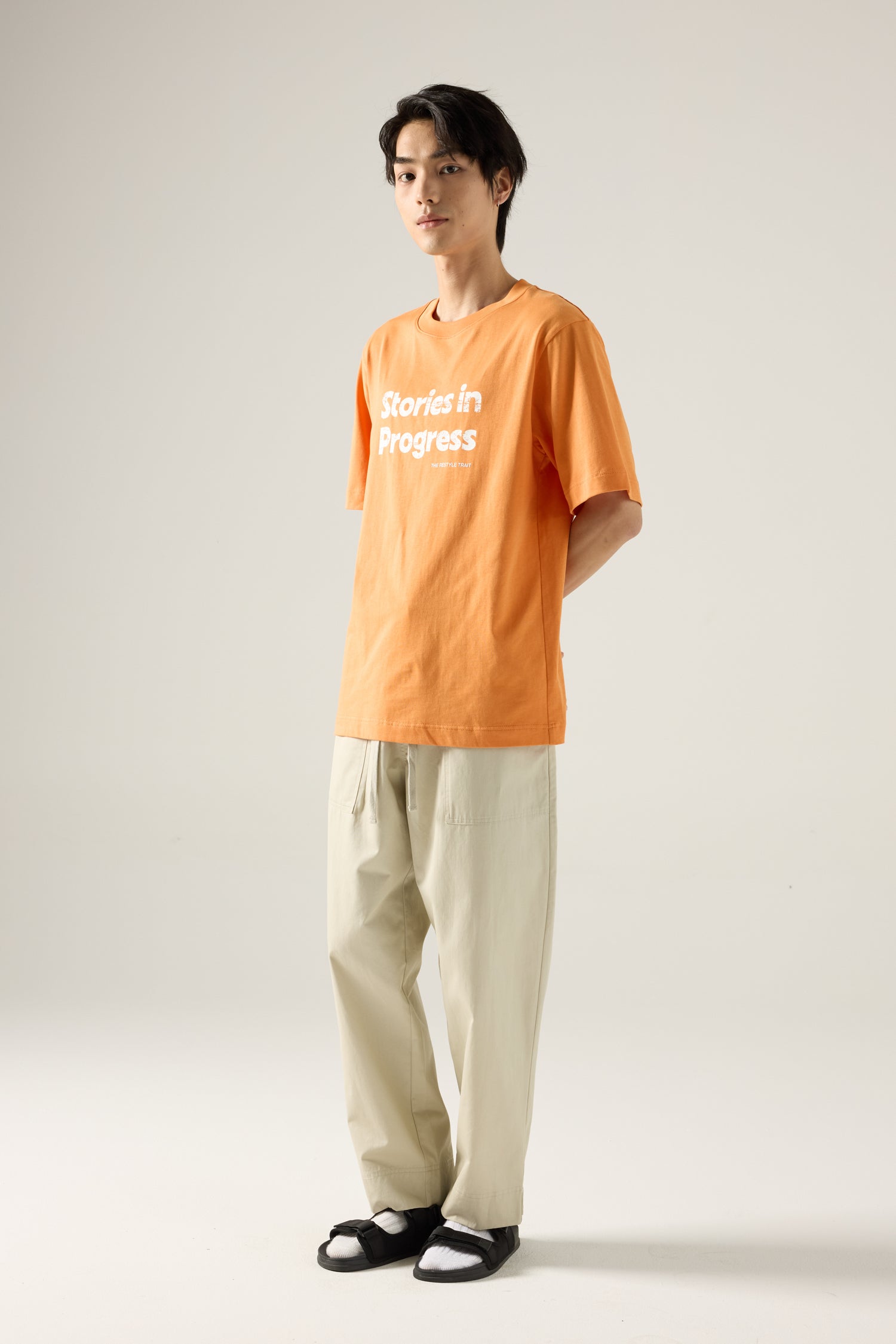 Relaxed Fit Drawstring Pants - Sand