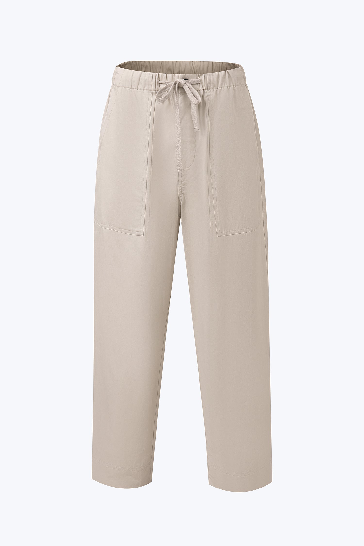 Relaxed Fit Drawstring Pants - Sand
