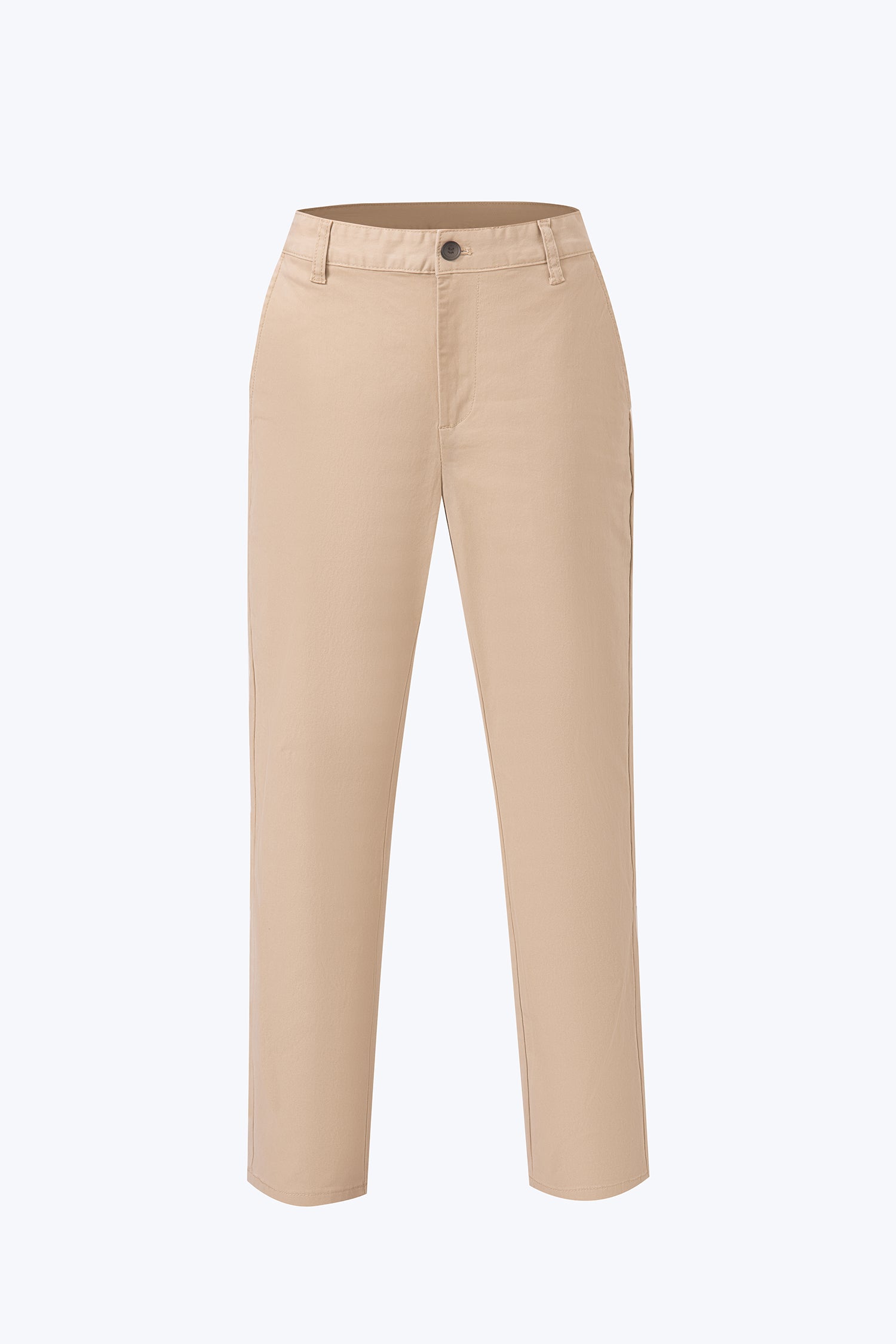 Regular Fit Cotton Twill Chinos - Khaki