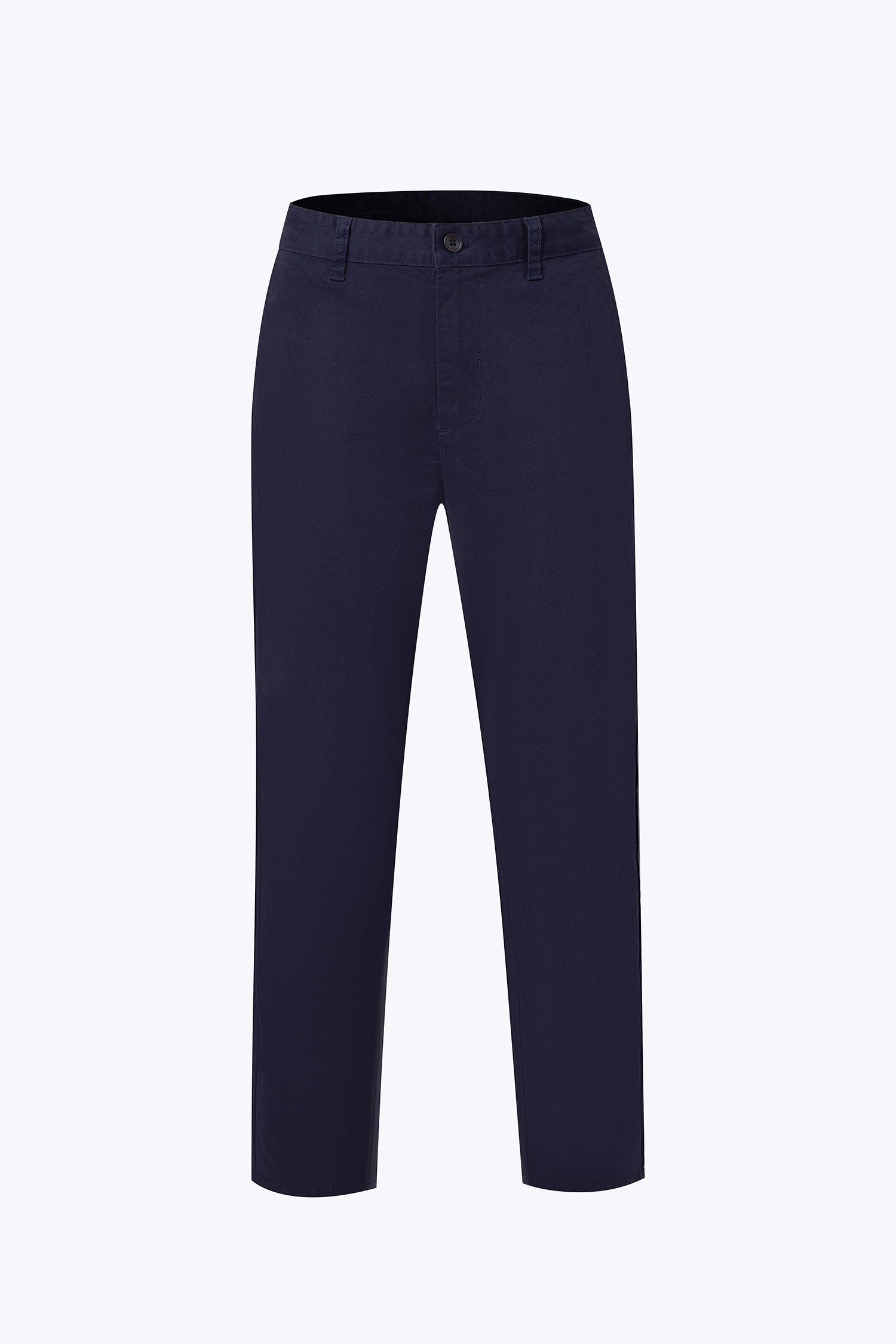 Regular Fit Cotton Twill Chinos - Navy