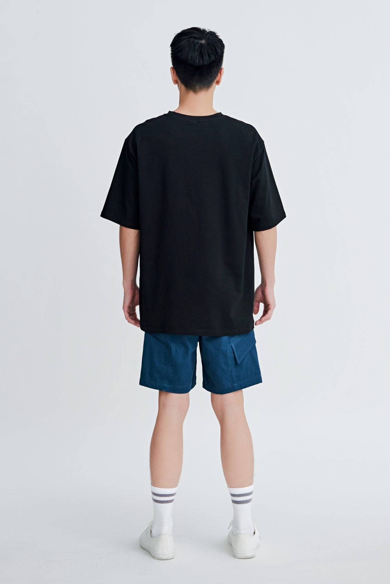 Cotton Stretch Utilily Cargo Bermudas [AT]