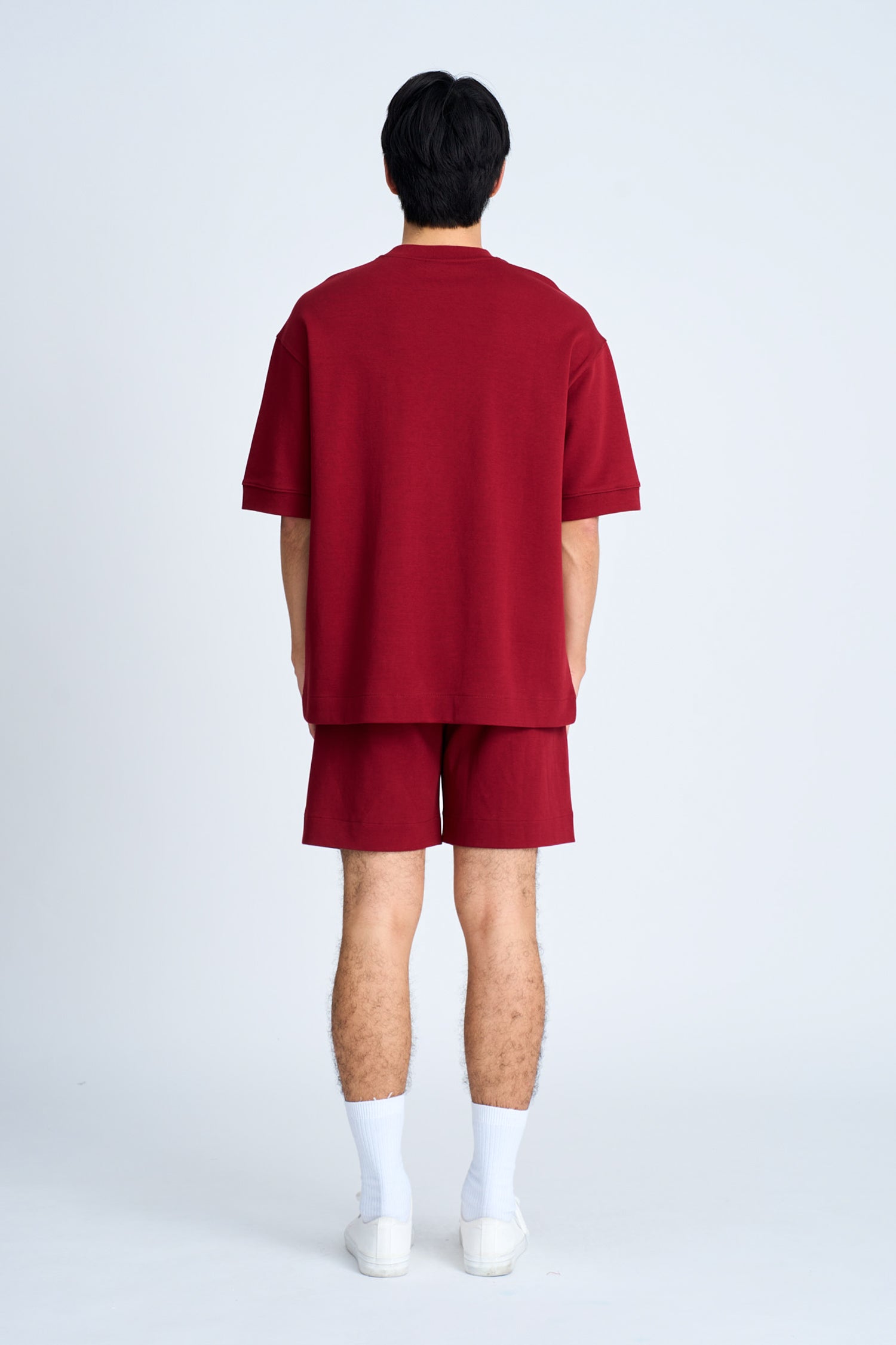 Heavyweight Jersey Drawstring Shorts - Burgundy [AT]