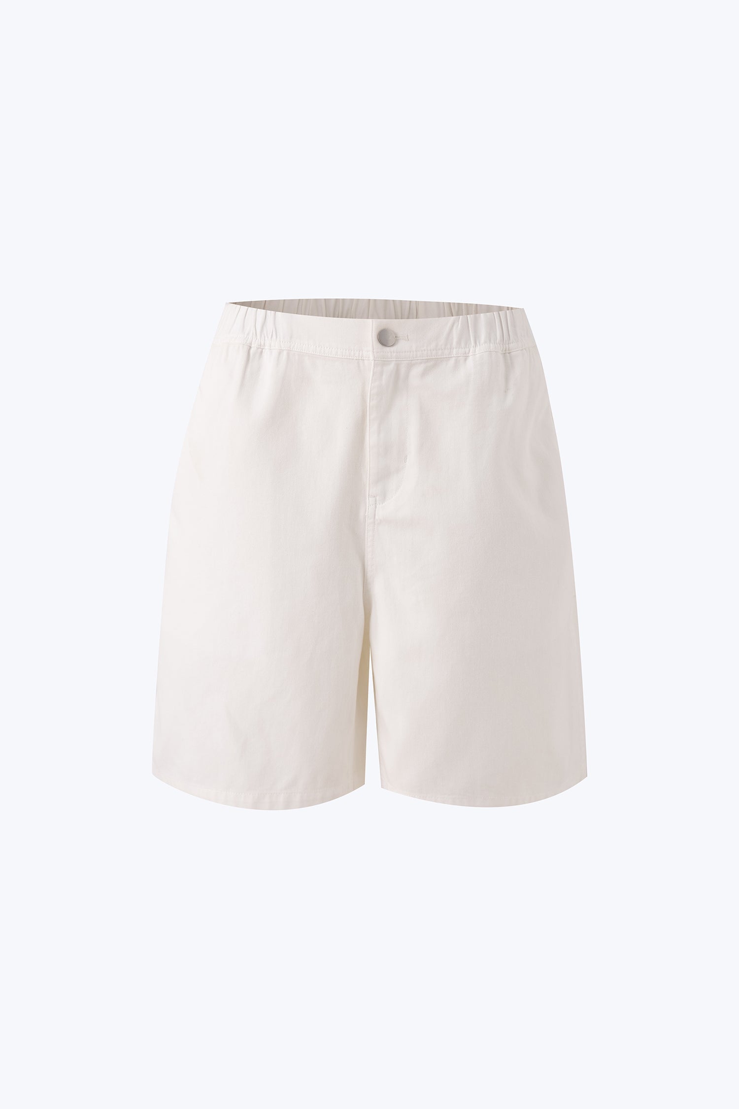 Denim Casual Shorts - White [AT]