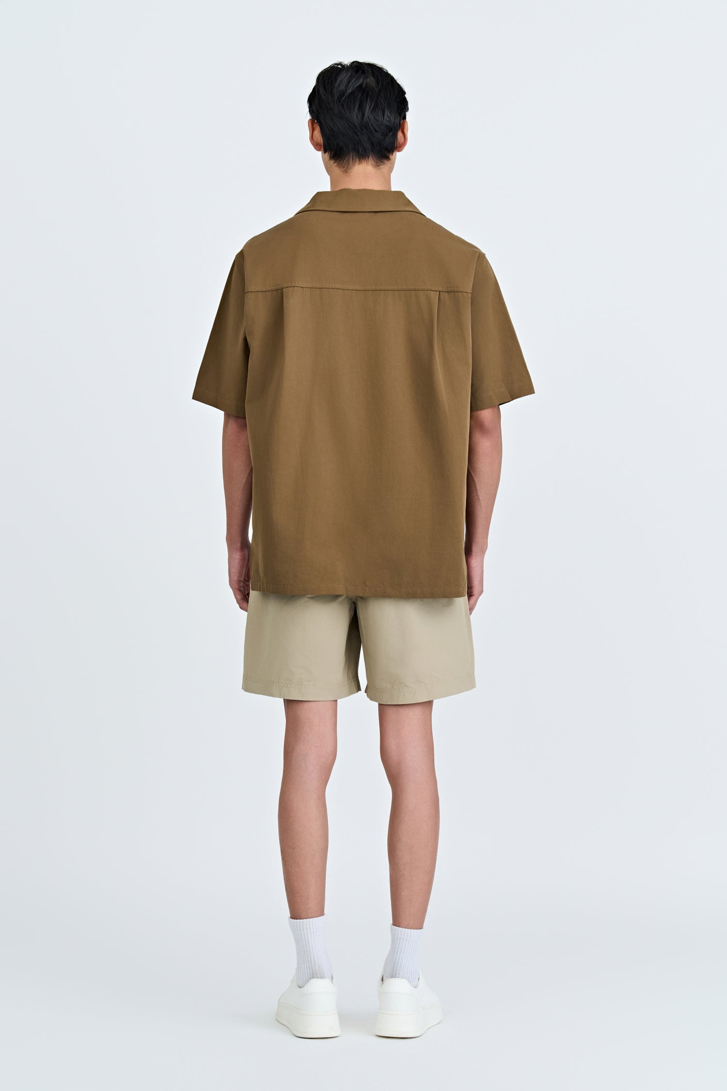 Denim Casual Shorts - Khaki