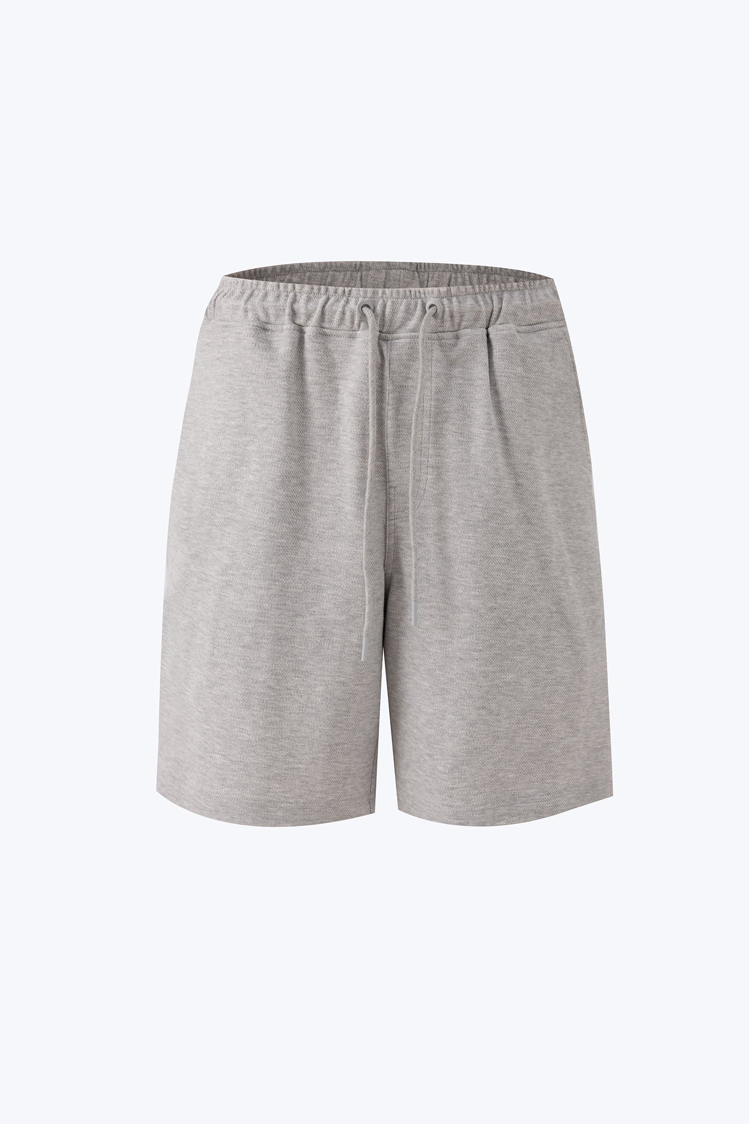 Twill Jersey Boxed Logo Bermudas - Light Grey [AT]
