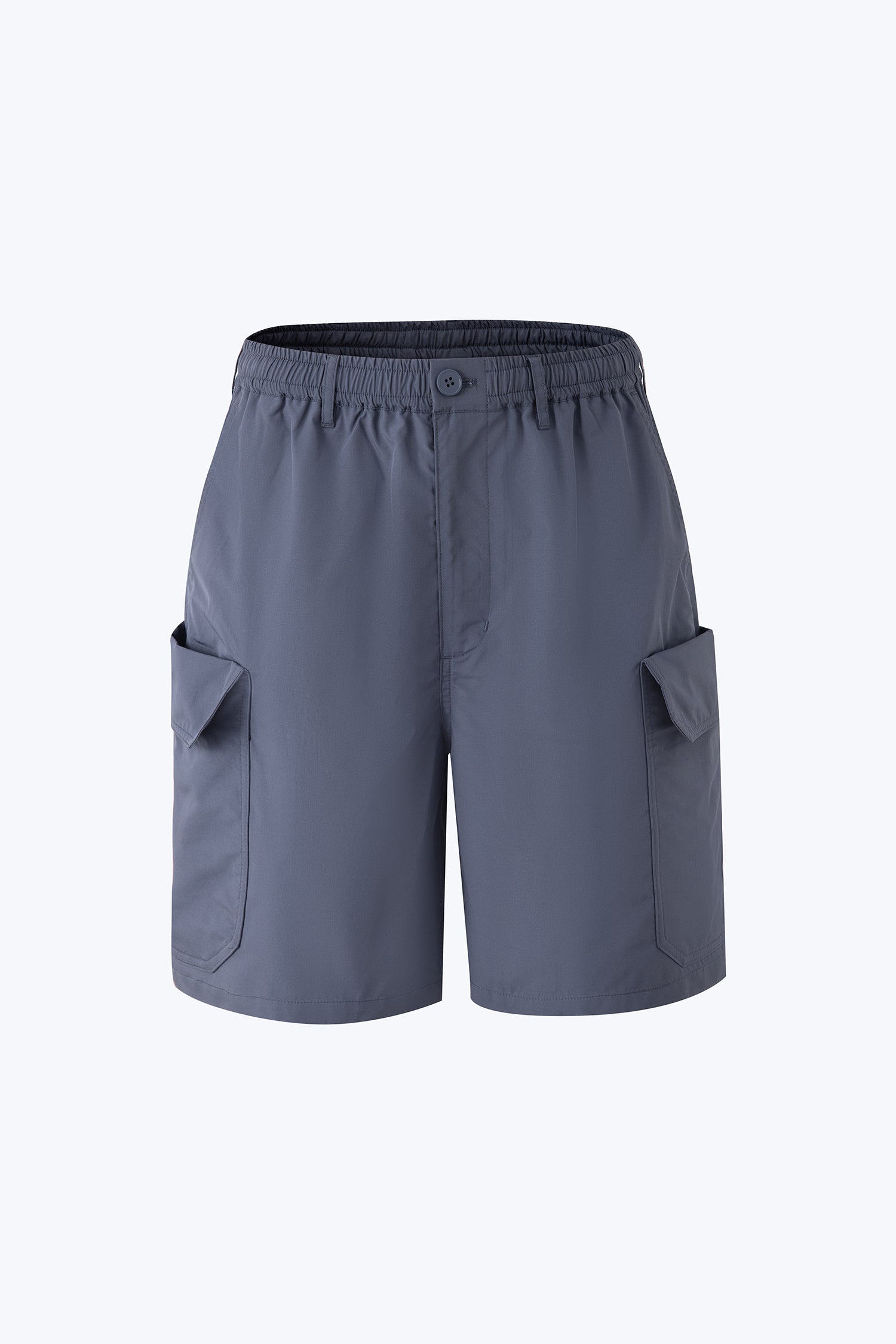 Elasticated Utility Cargo Bermudas - Dark Grey