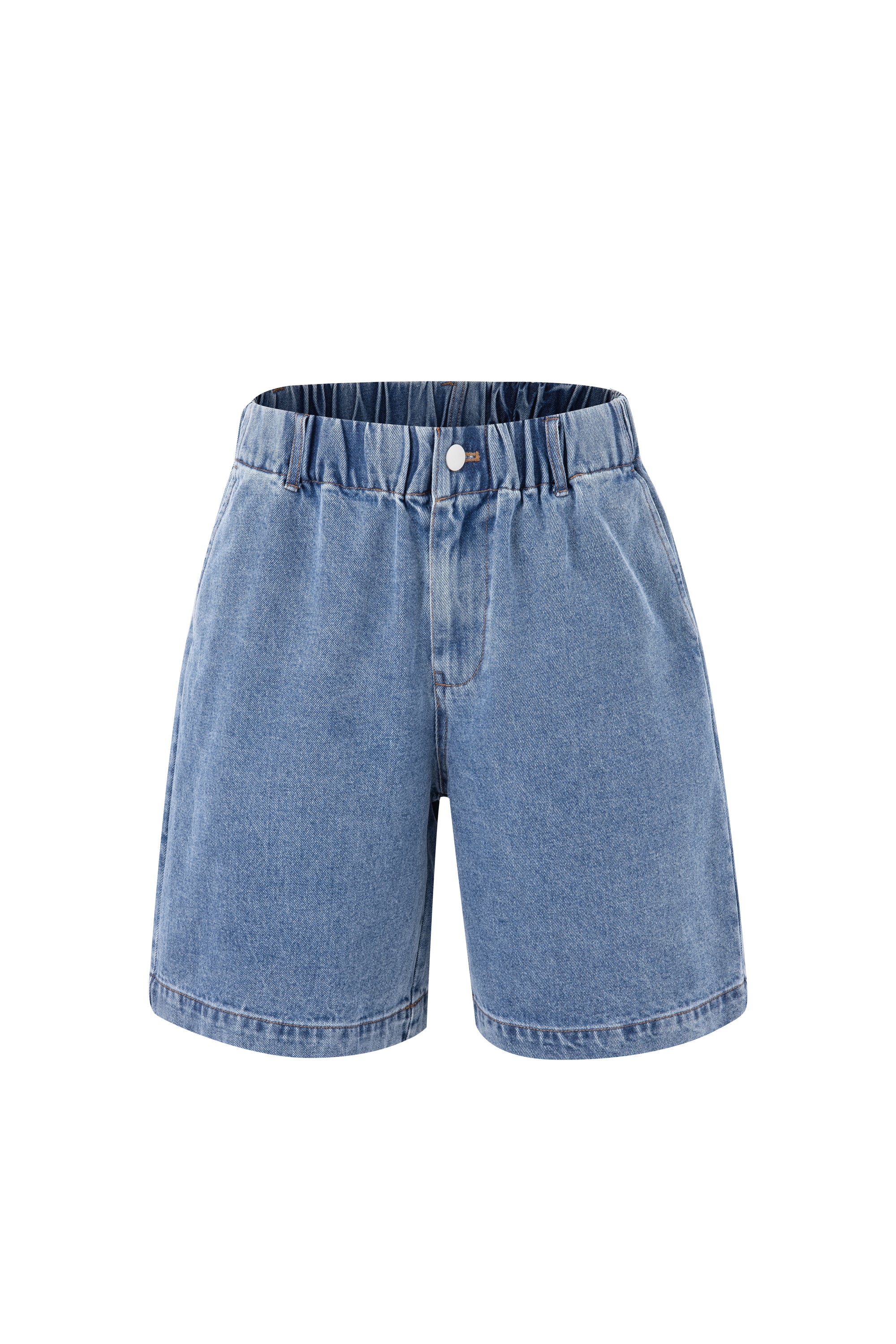 Washed Denim Bermudas - Denim
