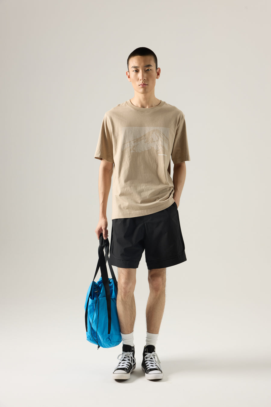 Utility Drawstring Shorts - Black