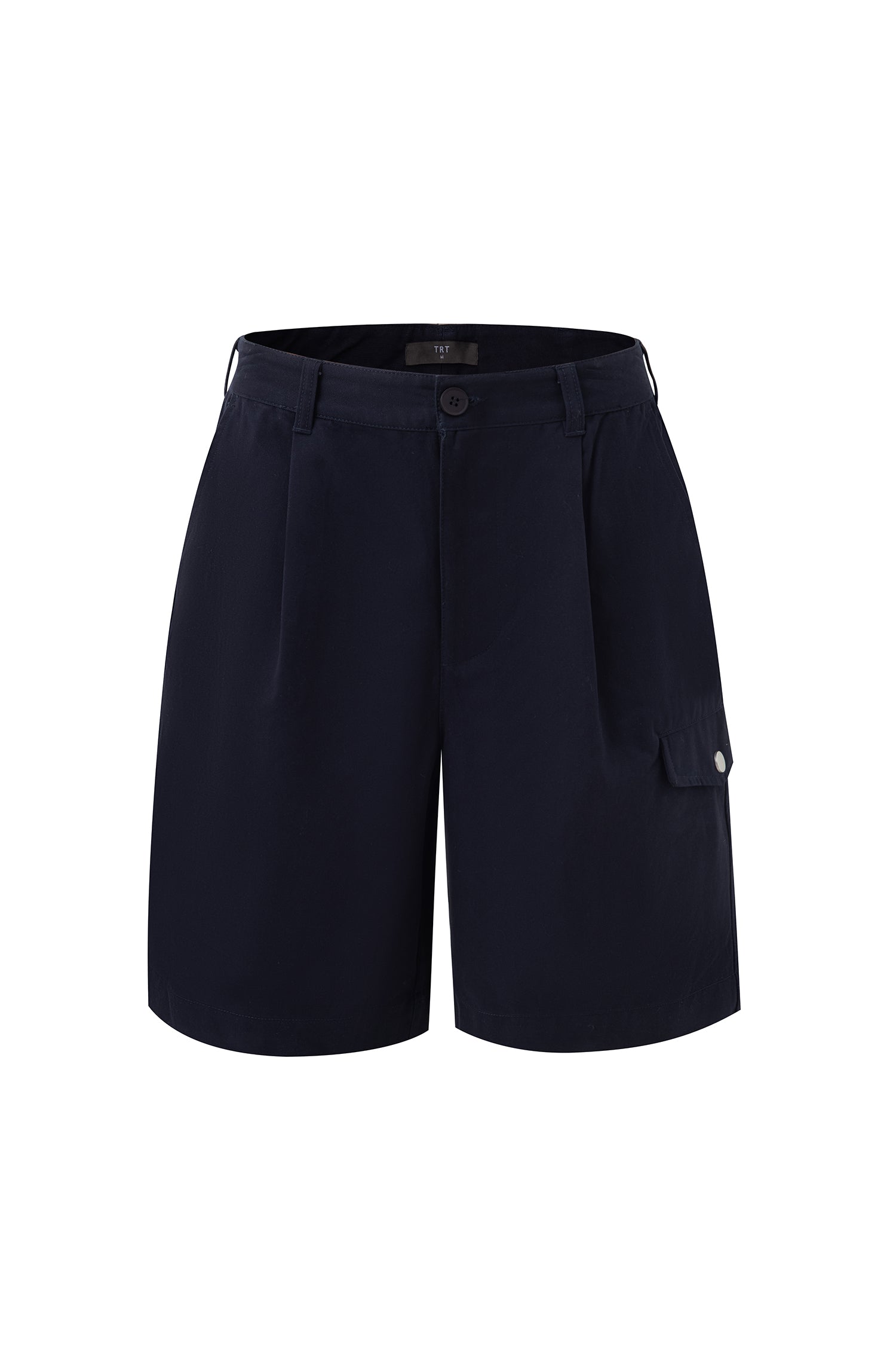 Utility Pleated Bermudas - Navy