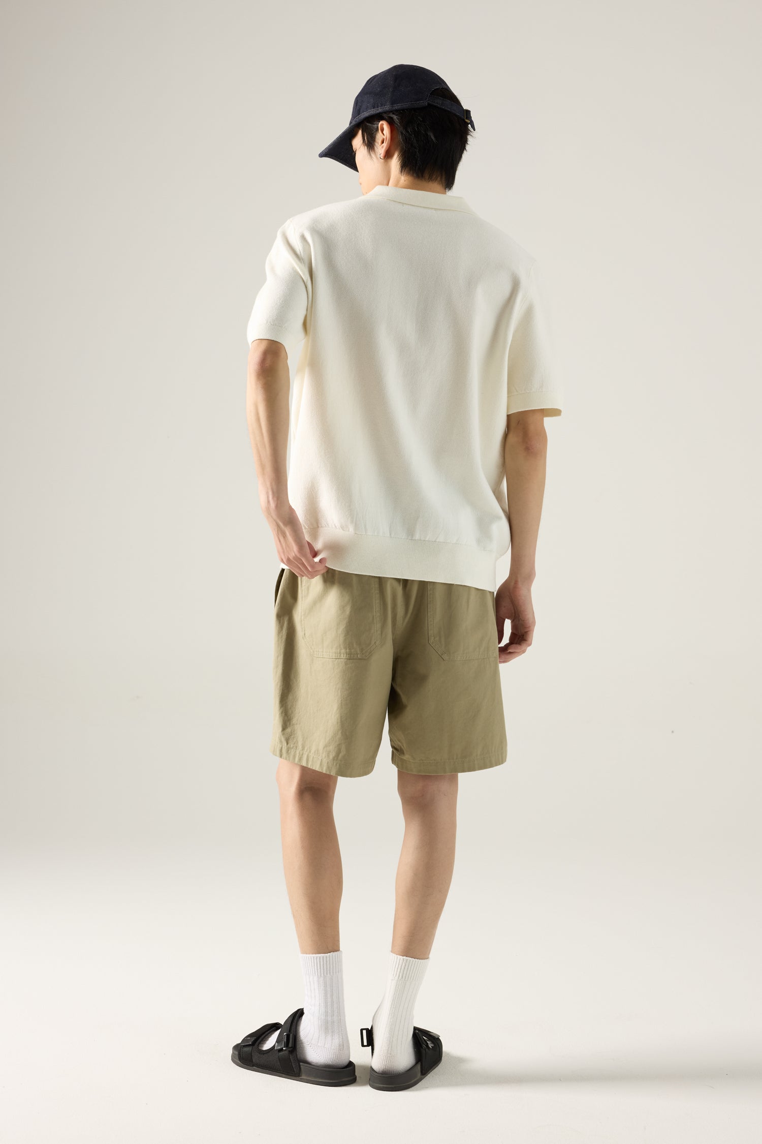 Elasticated Relaxed Shorts - Sage
