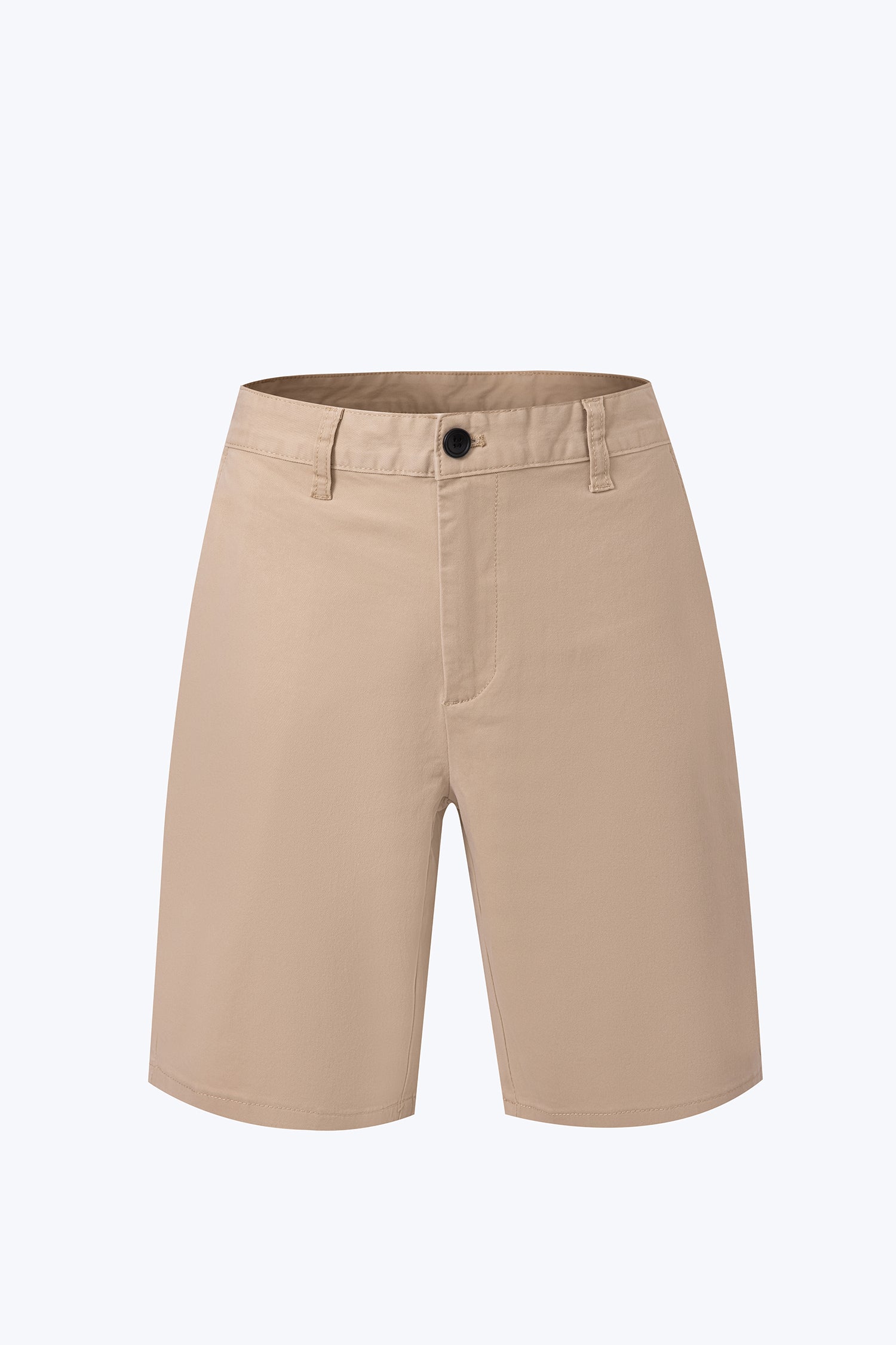 Regular Fit Cotton Twill Bermudas - Khaki