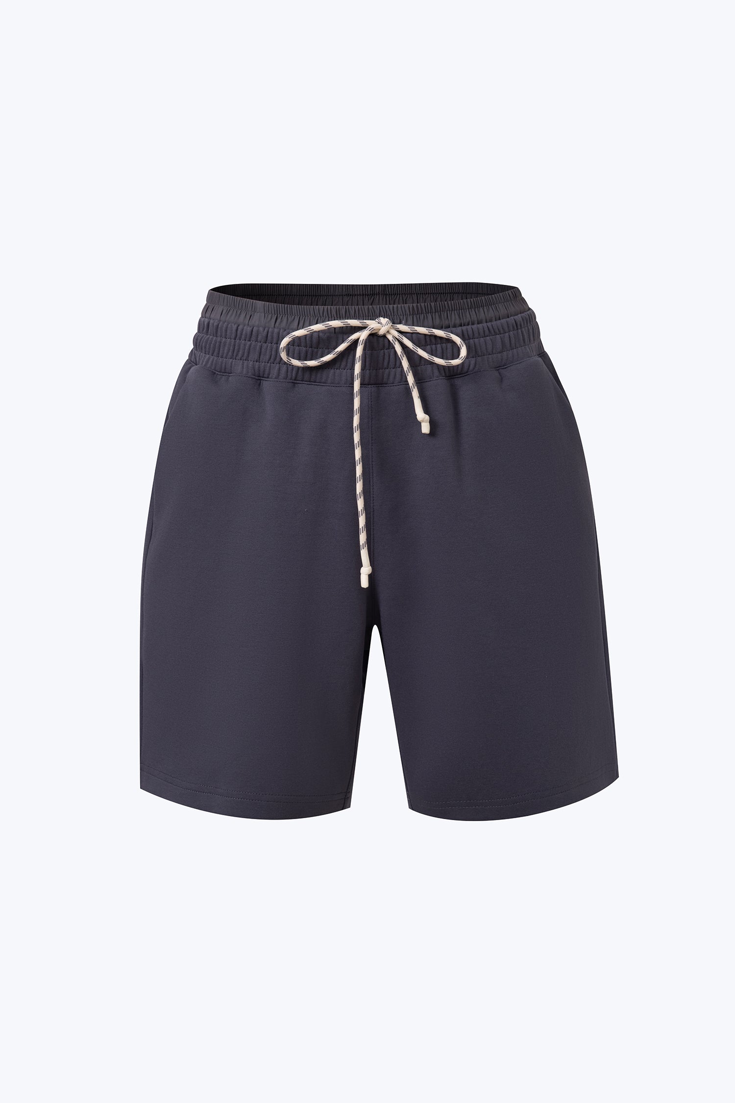 Double Waistband Sweatshorts - Dark Grey