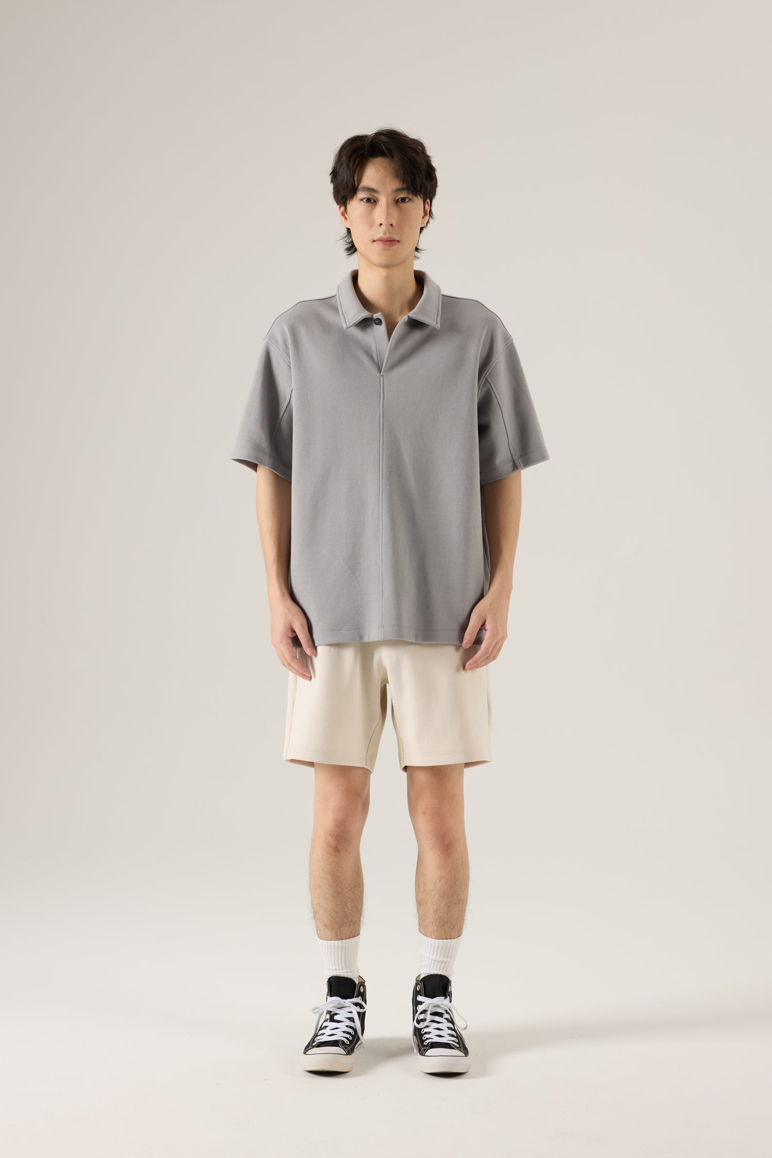 Double Waistband Sweatshorts - Sand