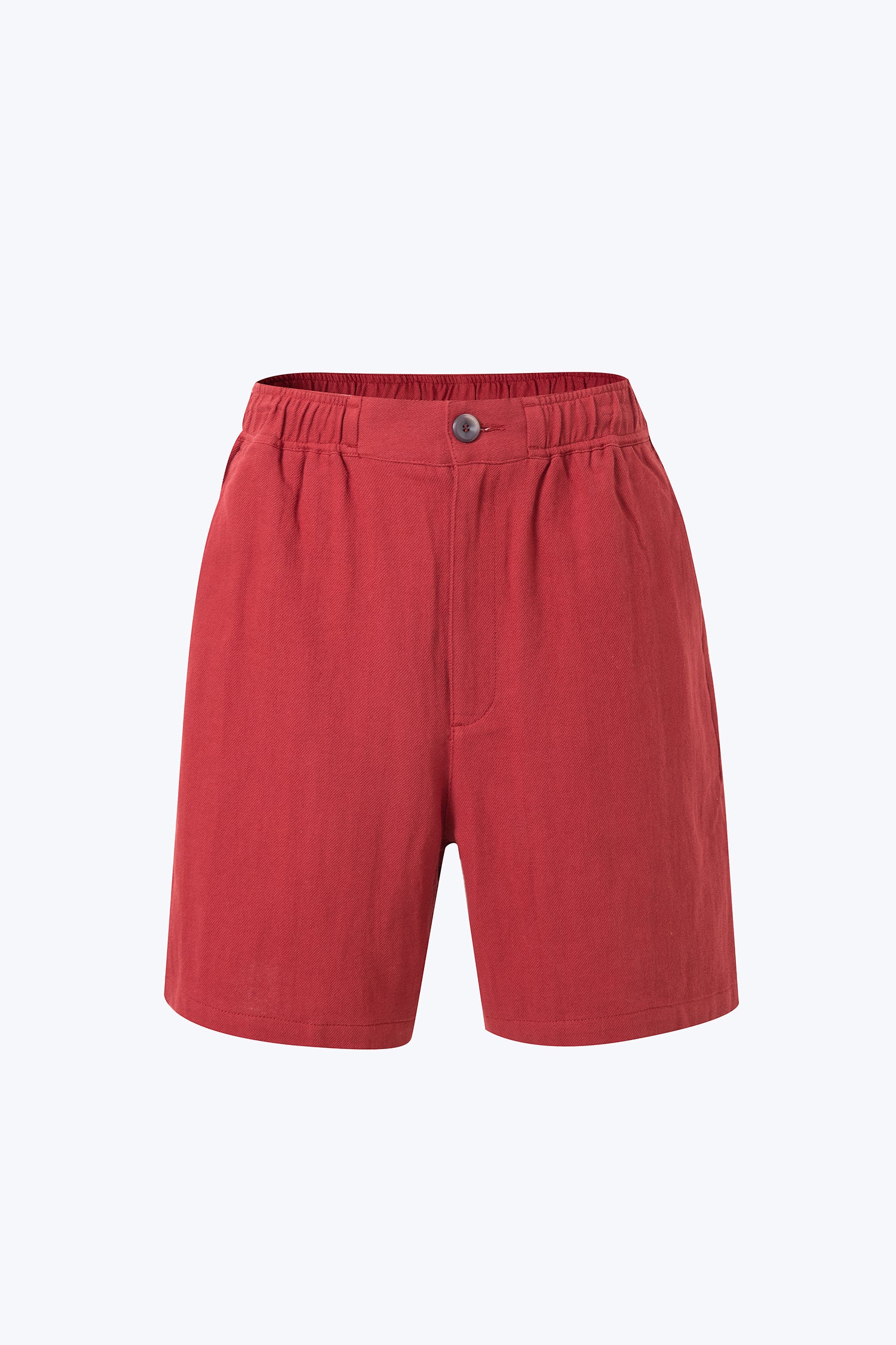 Linen Cotton Shorts - Brick