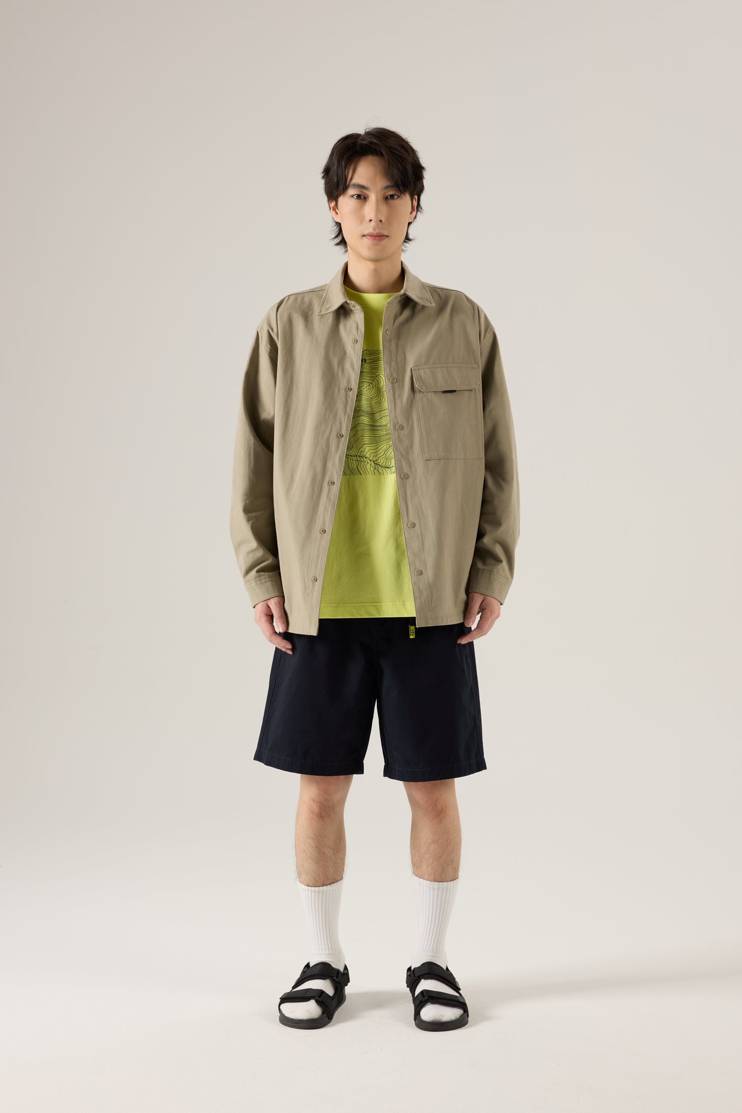 Utility Buckle Shorts - Navy