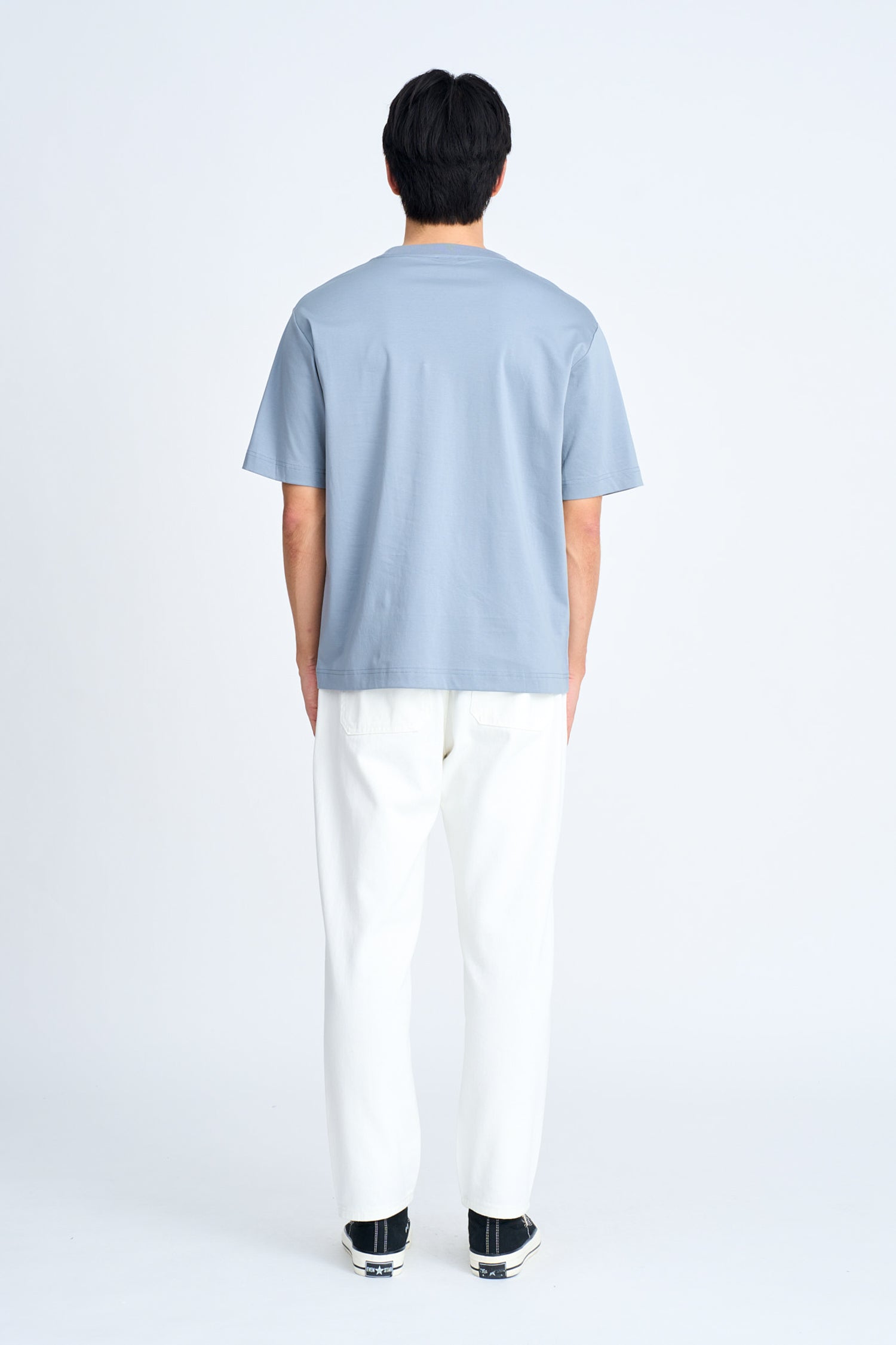 (A) Essential Crew Neck Tee - Elephant Grey [AT]