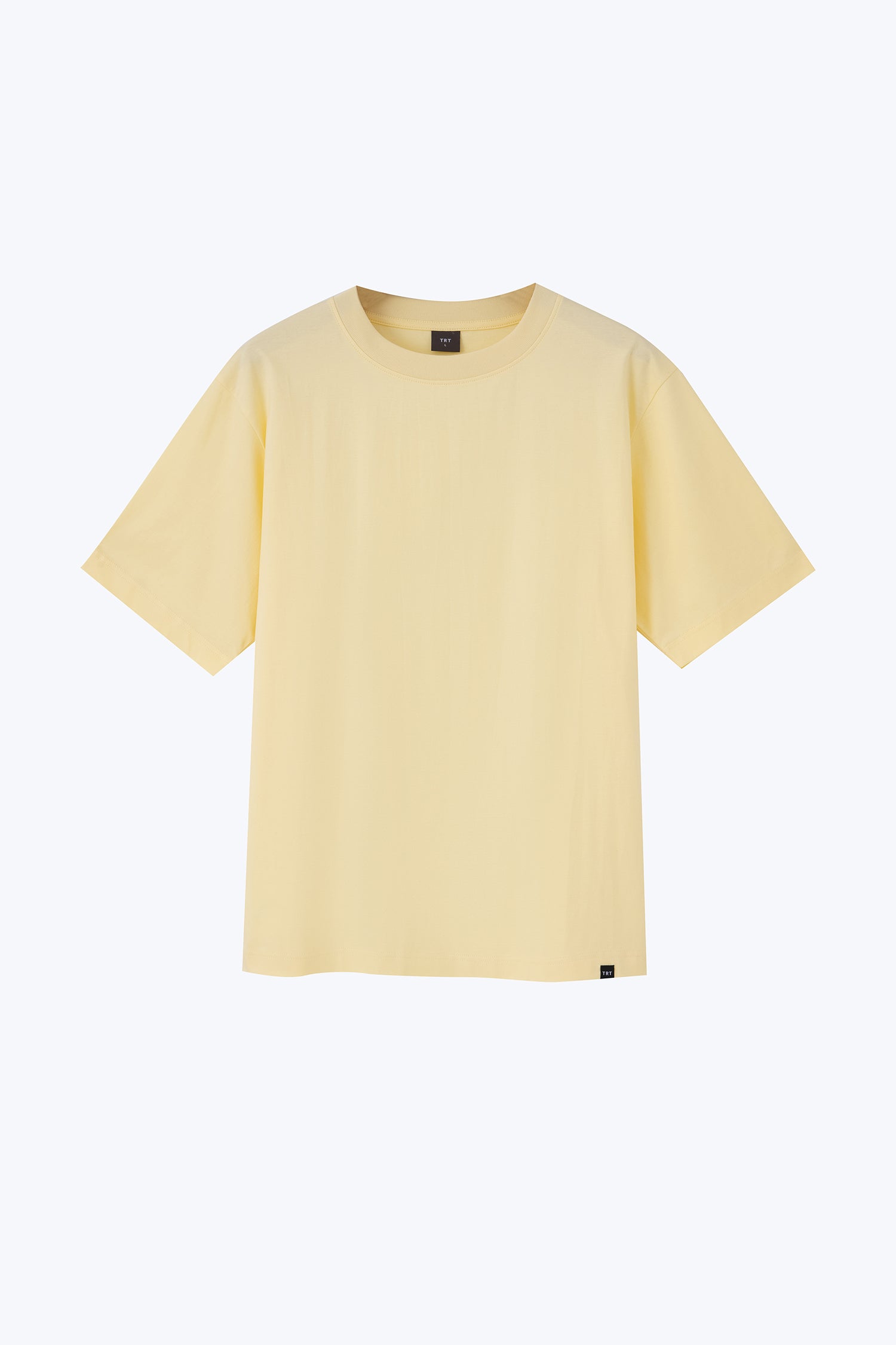 (A) Essential Crew Neck Tee - Light Yellow
