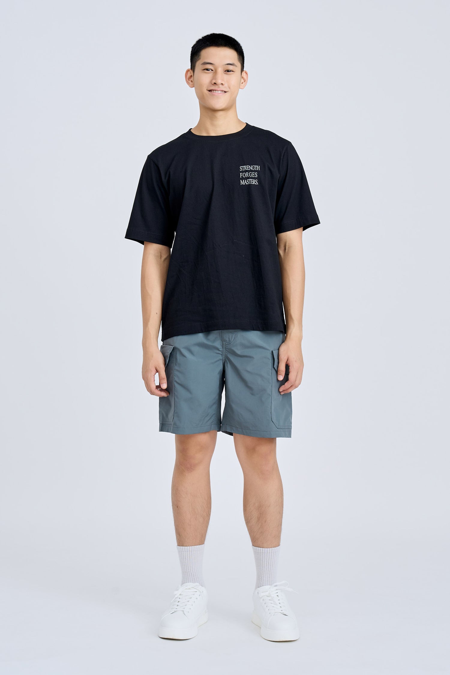 Jersey "Strength Forges Masters" Graphic Tee - Black