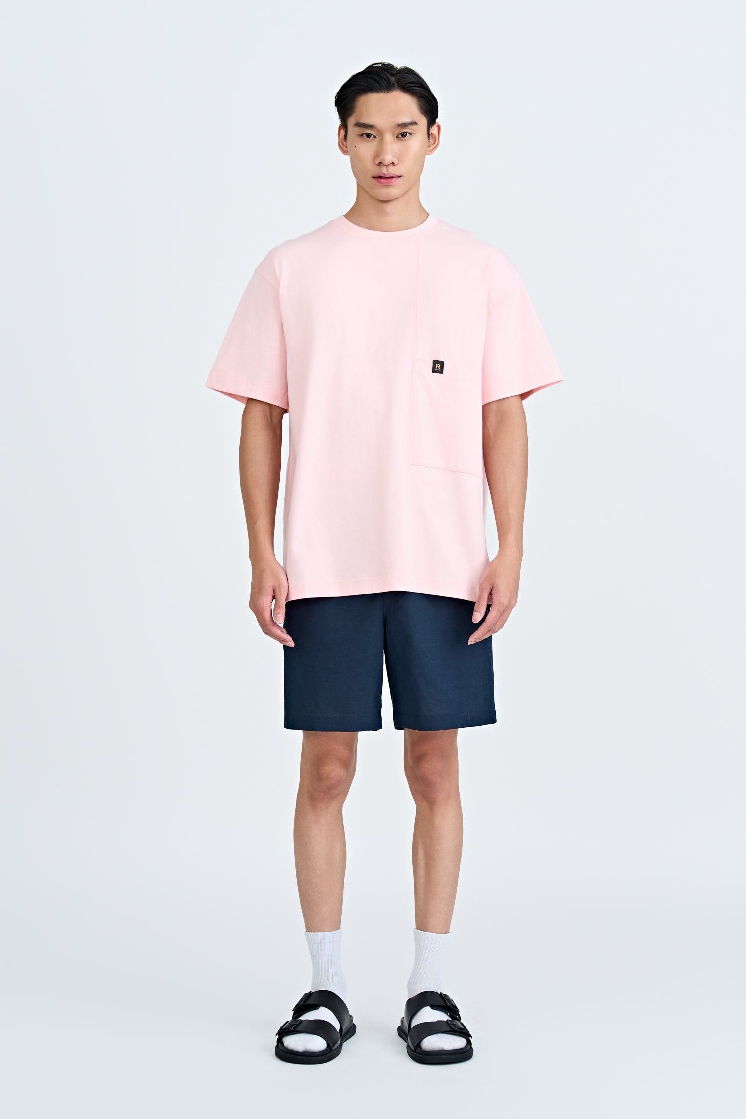 Waist Pocket Tee - Blush