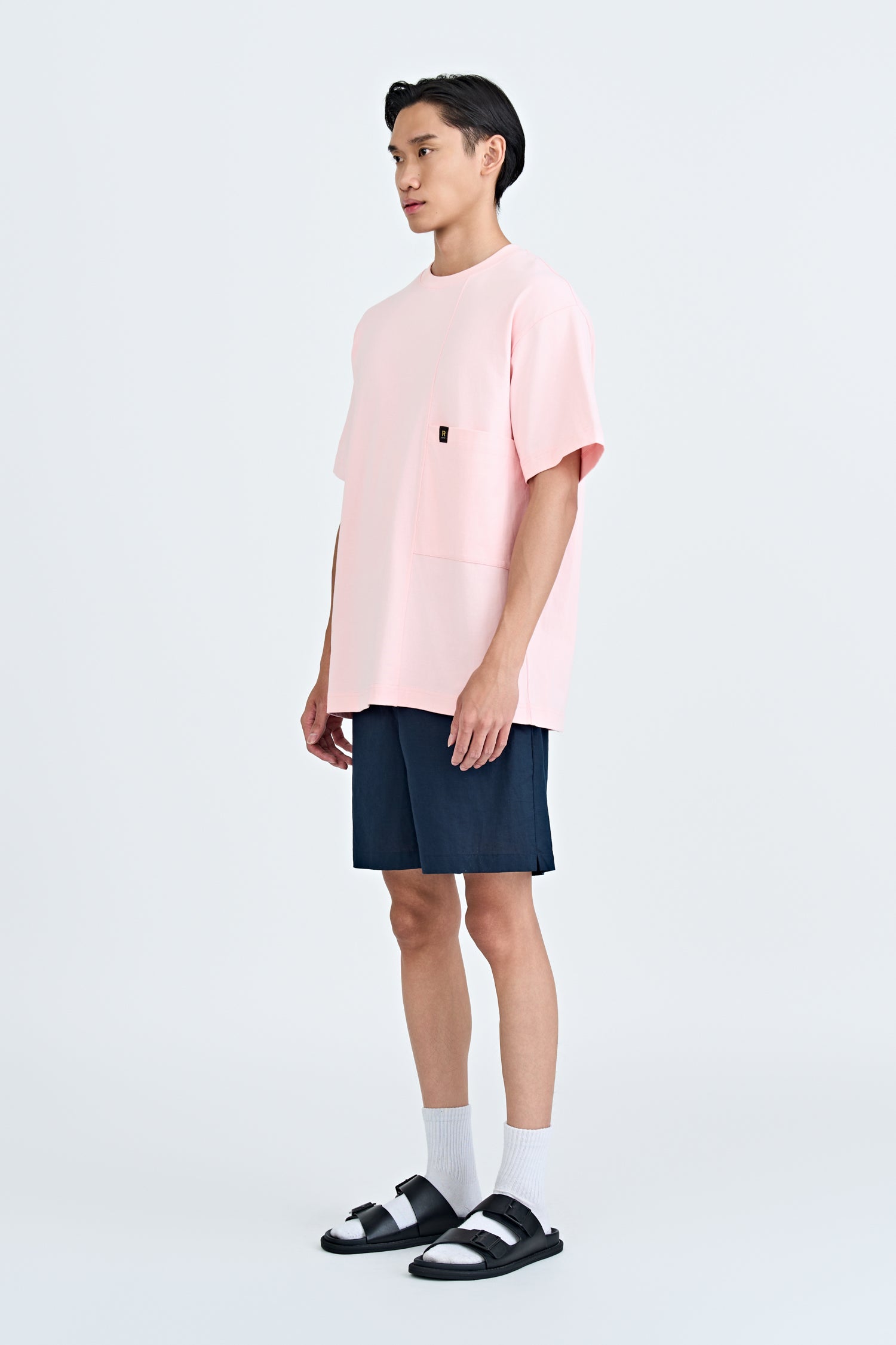 Waist Pocket Tee - Blush