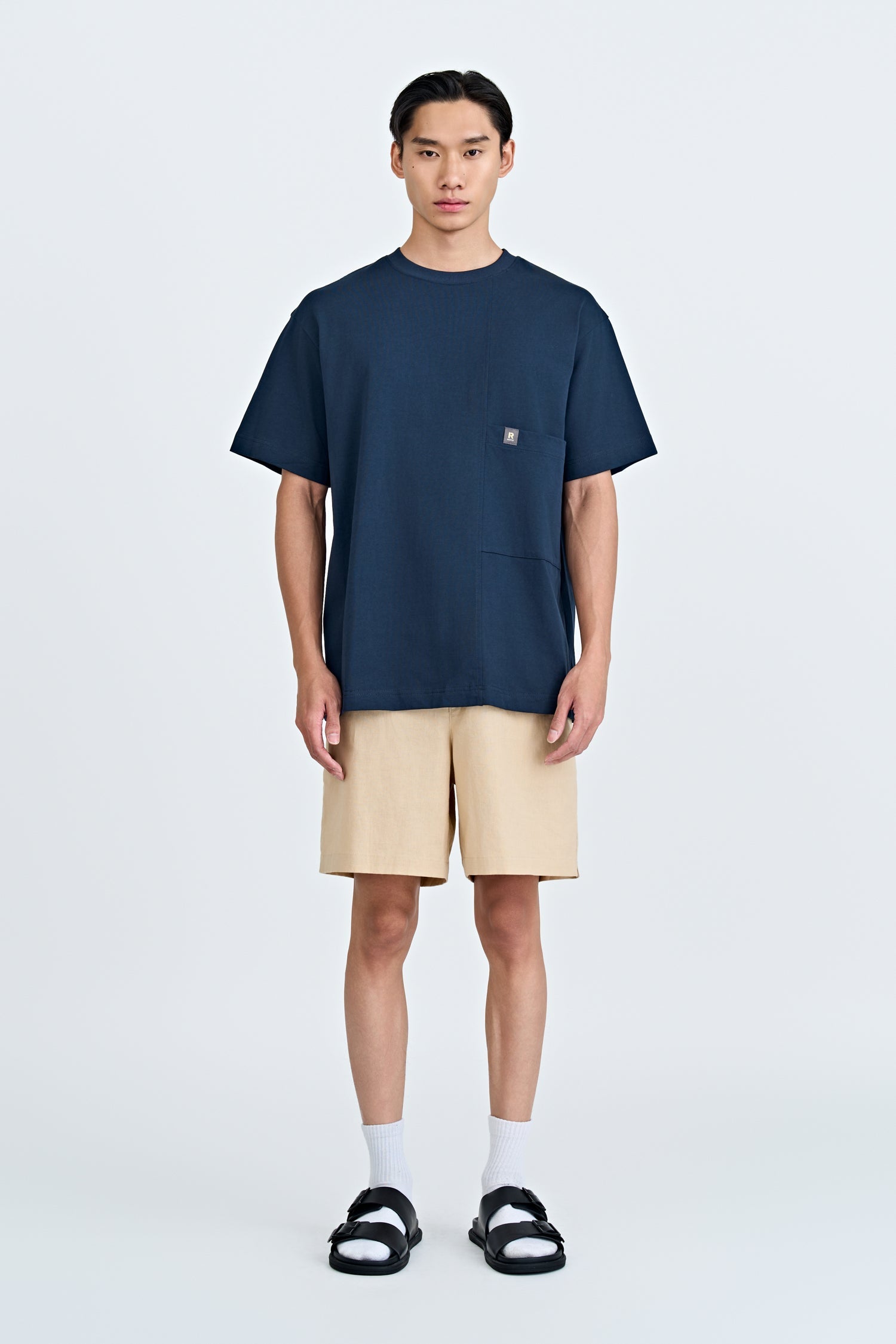 Waist Pocket Tee - Navy