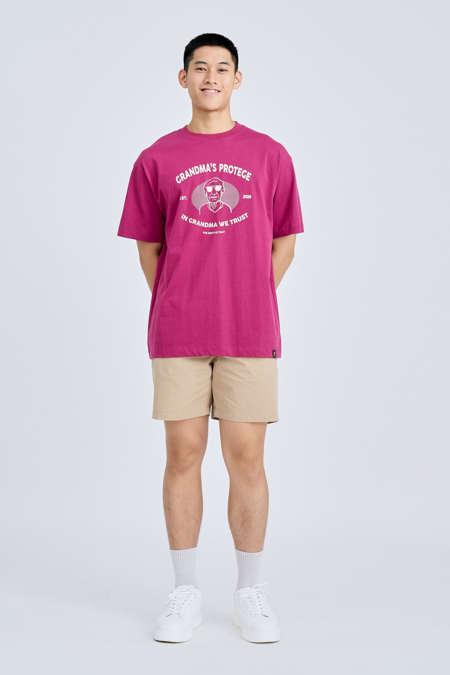 Jersey ?€?Grandma's Prot??g???€? Graphic Tee - Plum [AT]