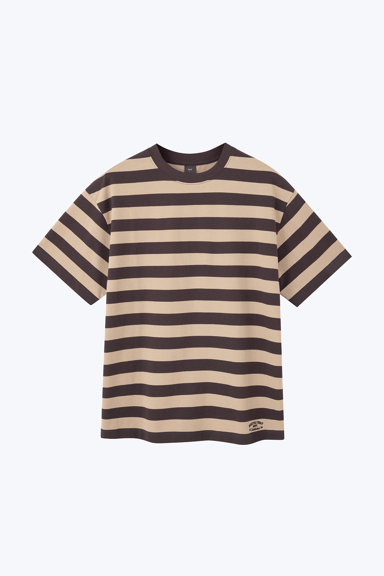 (C) Broad Stripes Tee - Taupe