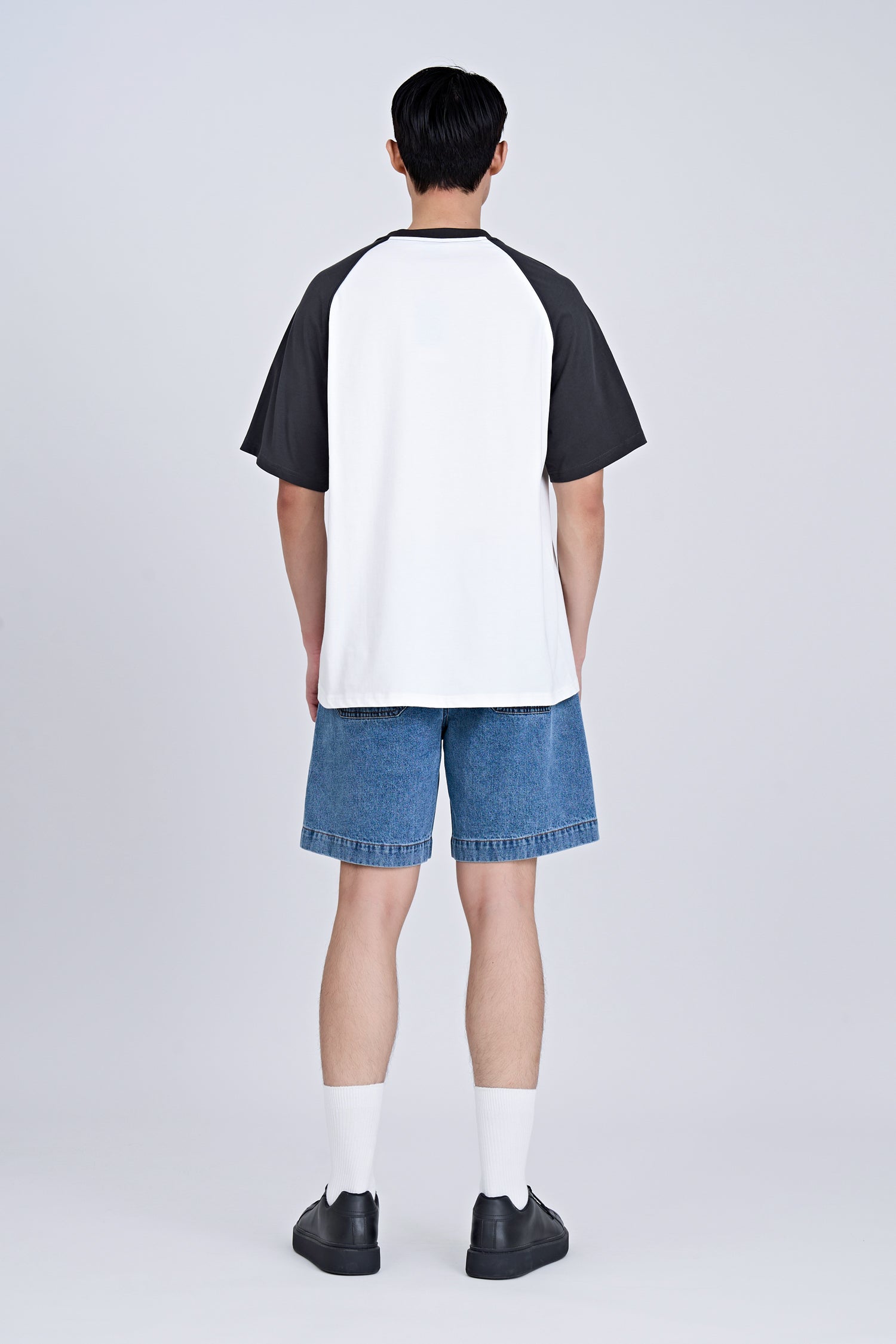 (C) TRT Embroidered Raglan Tee - Charcoal [AT]