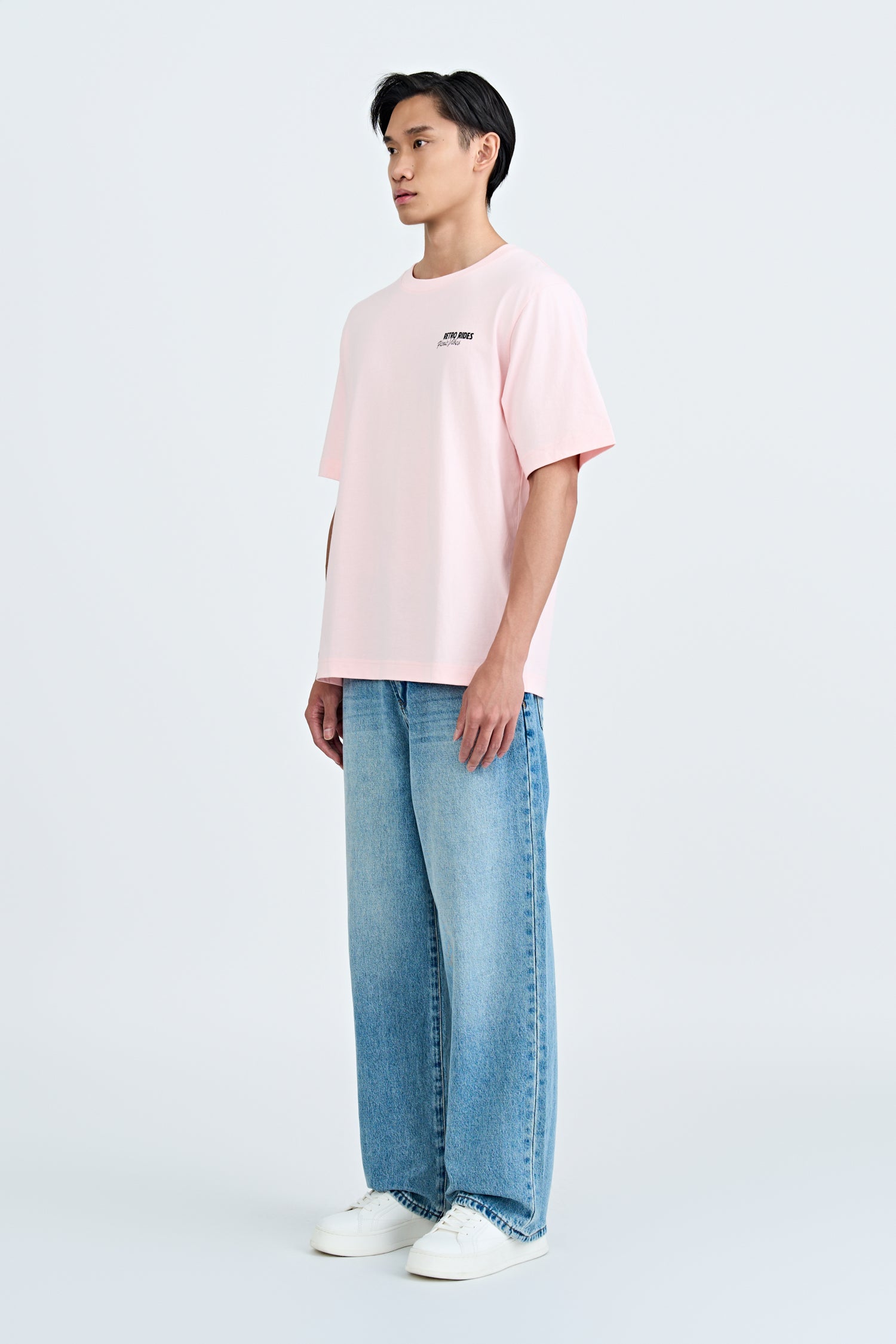(A) Jersey "Picnic Vibes" Graphic Tee - Blush
