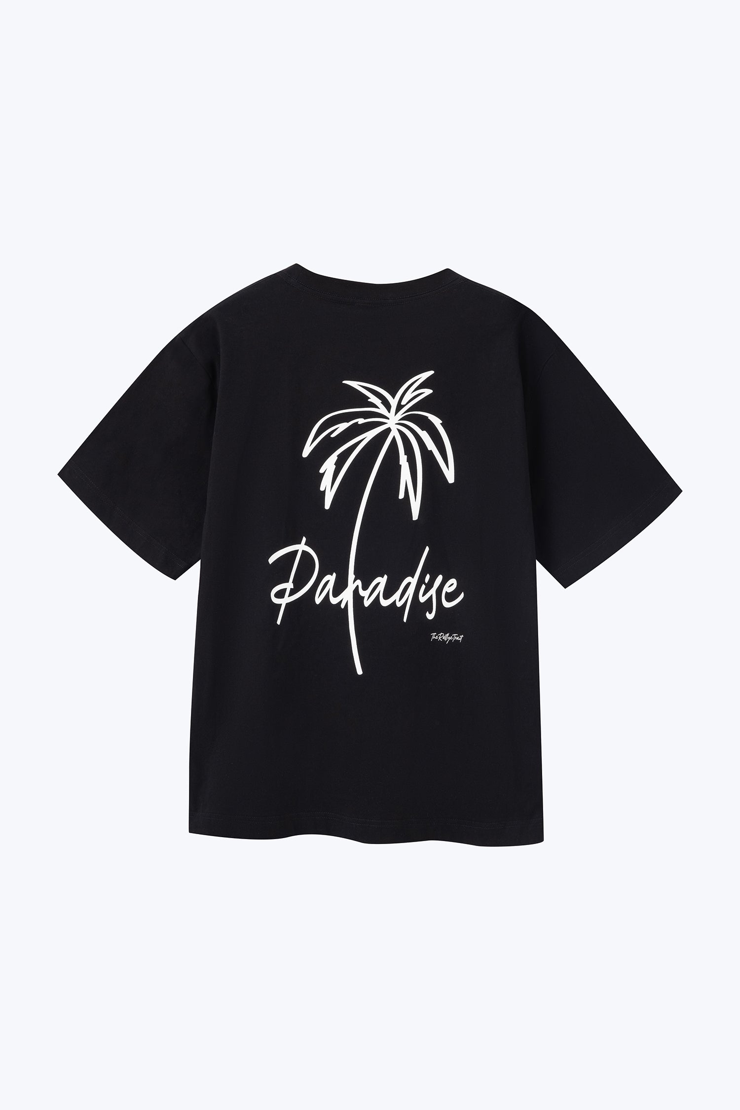 (A) Jersey "Paradise" Graphic Tee - Black