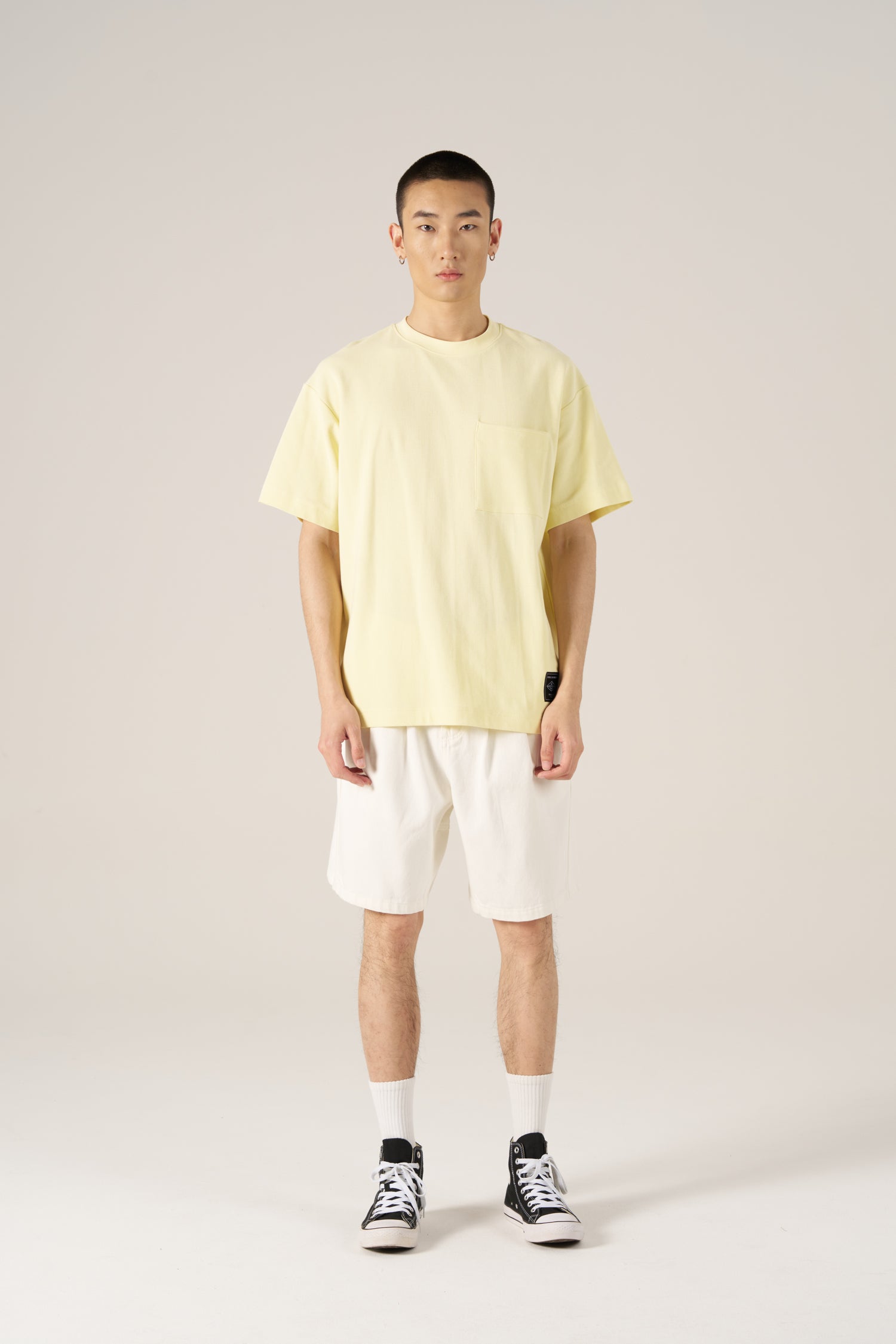 (C) Oversized Waffle Jersey Tee - Butter
