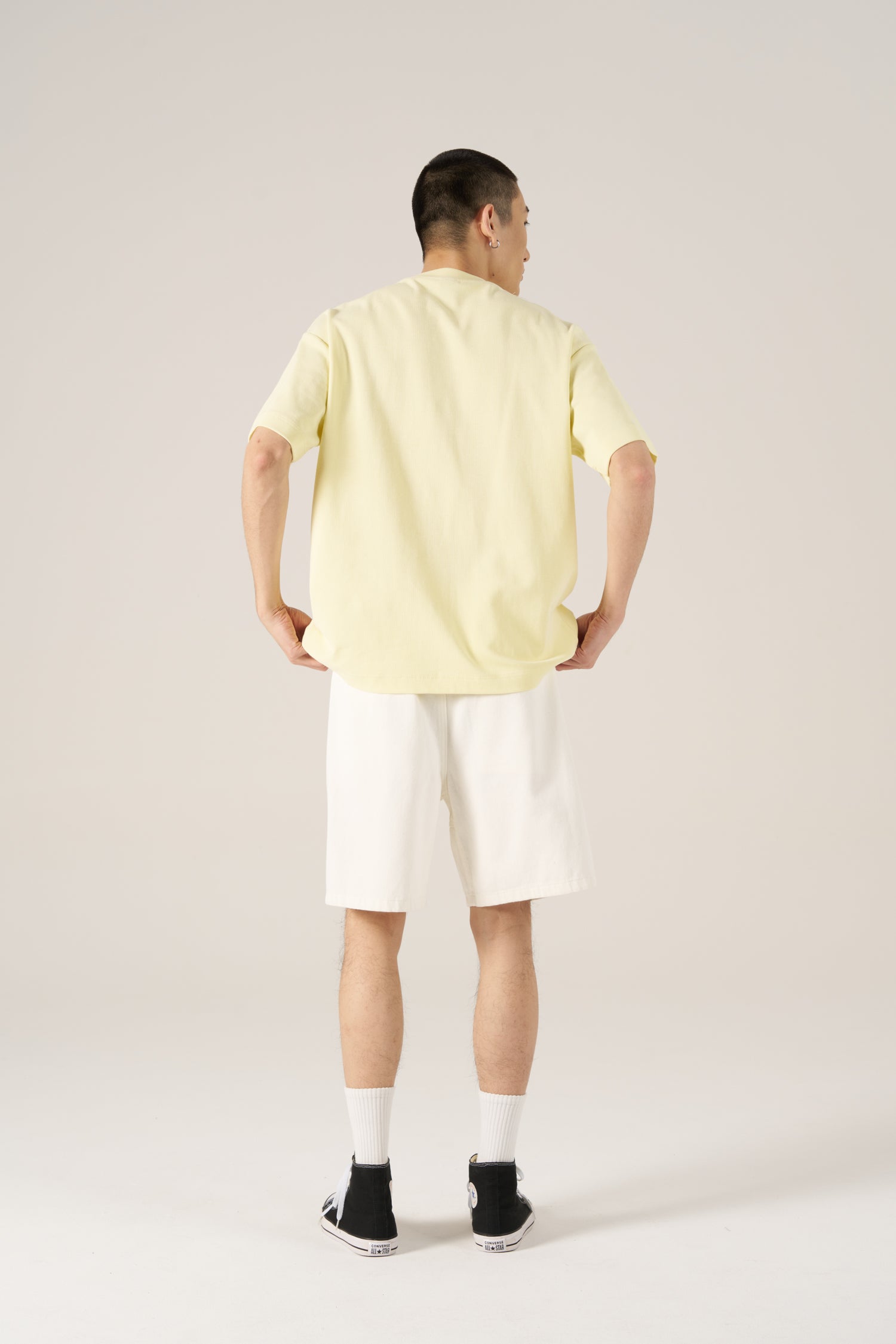 (C) Oversized Waffle Jersey Tee - Butter
