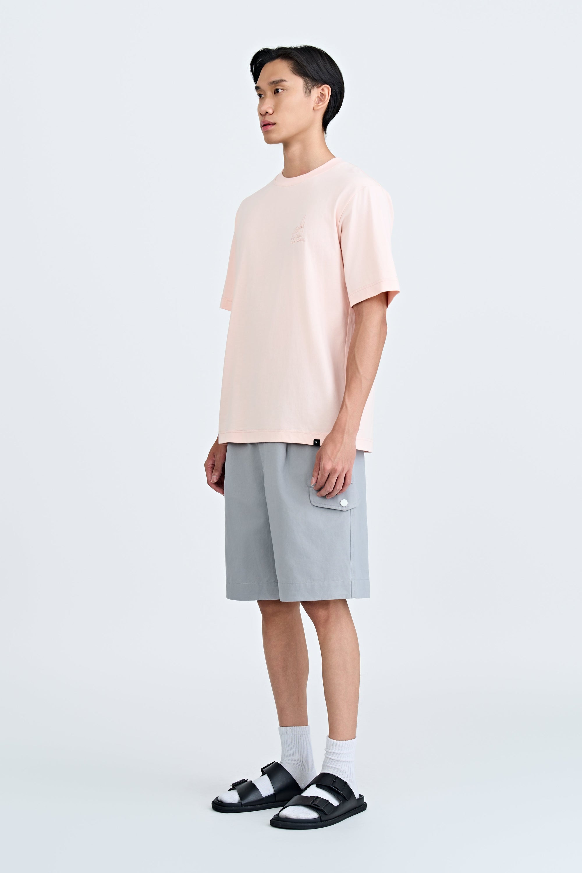 Picnic Heatwave Embroidery Tee - Blush