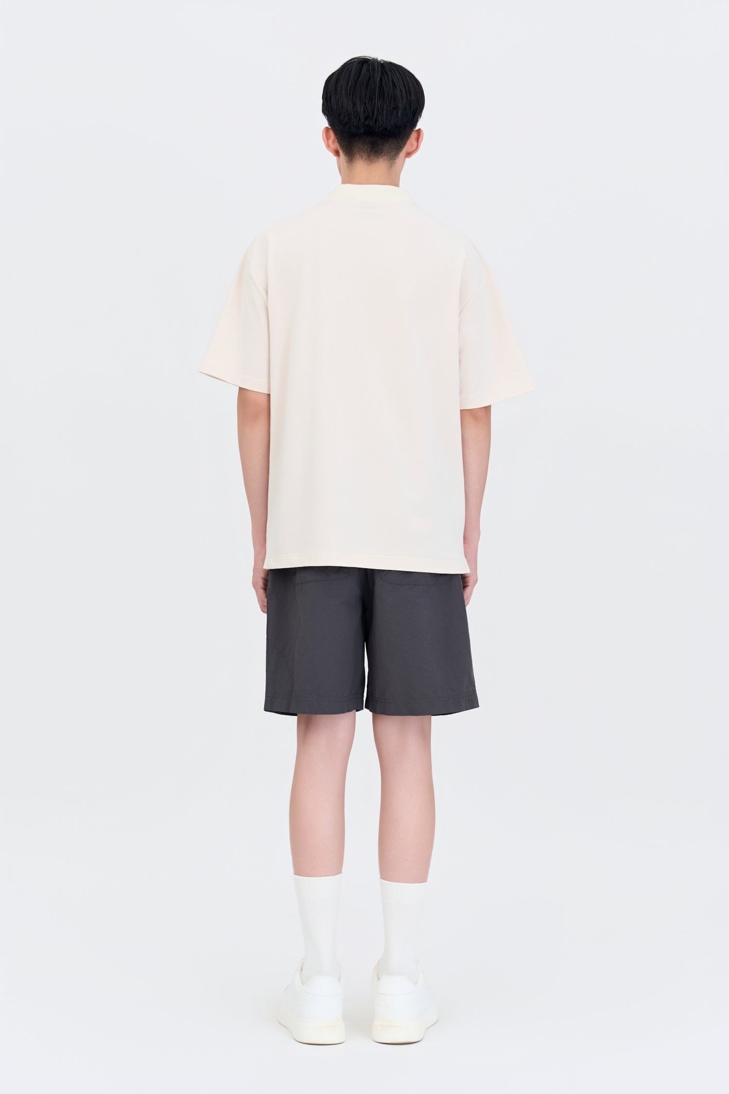 Relaxed Fit Polo Tee - Sand