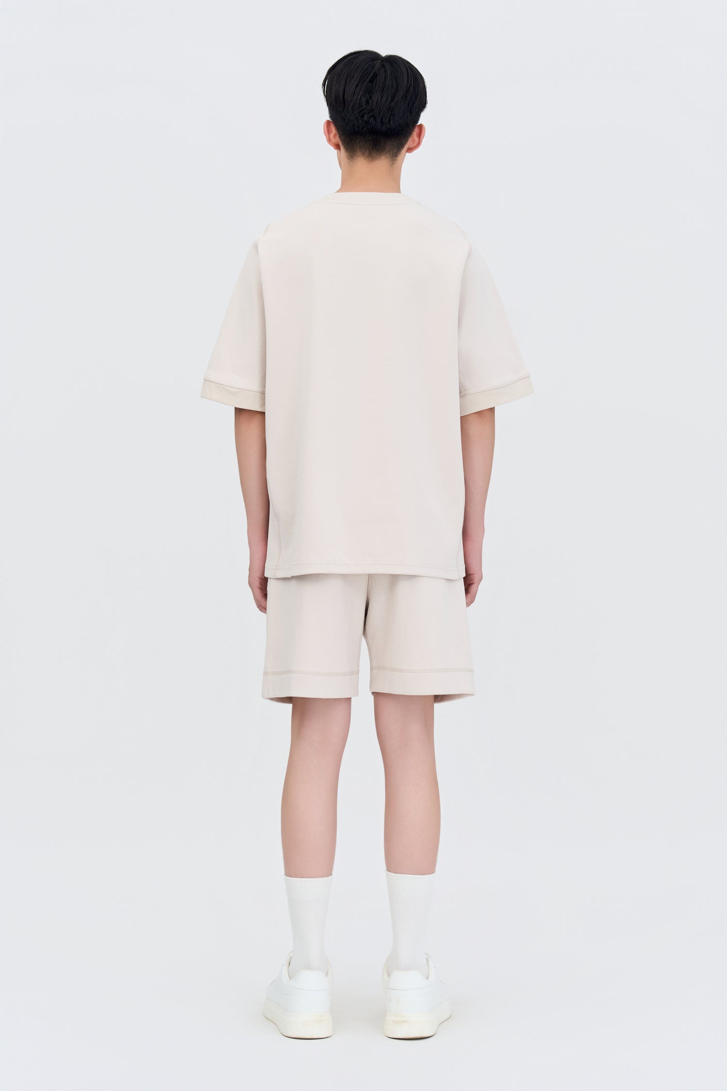 Oversized Panel Tee - Sand
