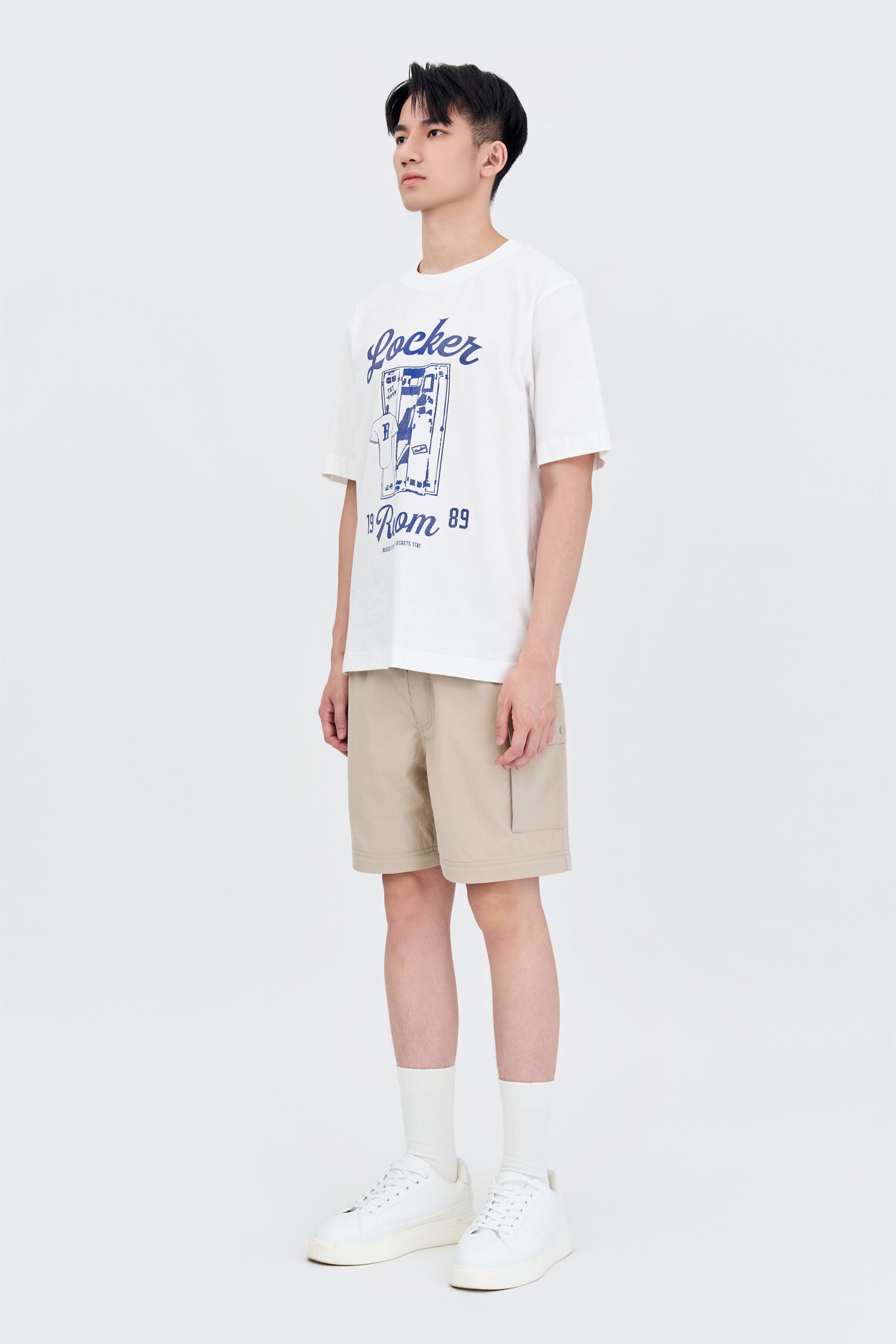 College Locker Room Tee - Cream