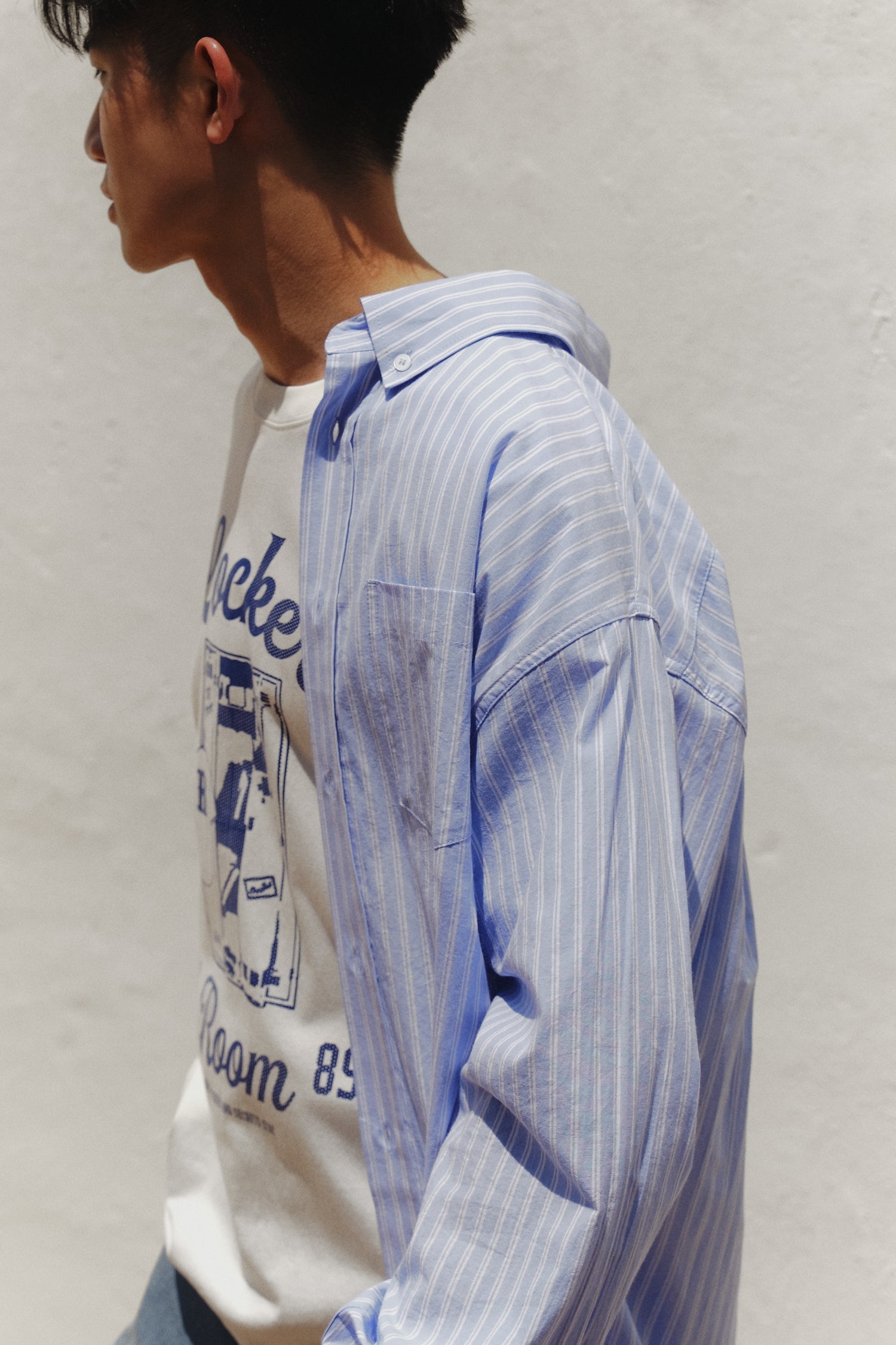 College Locker Room Tee - Cream