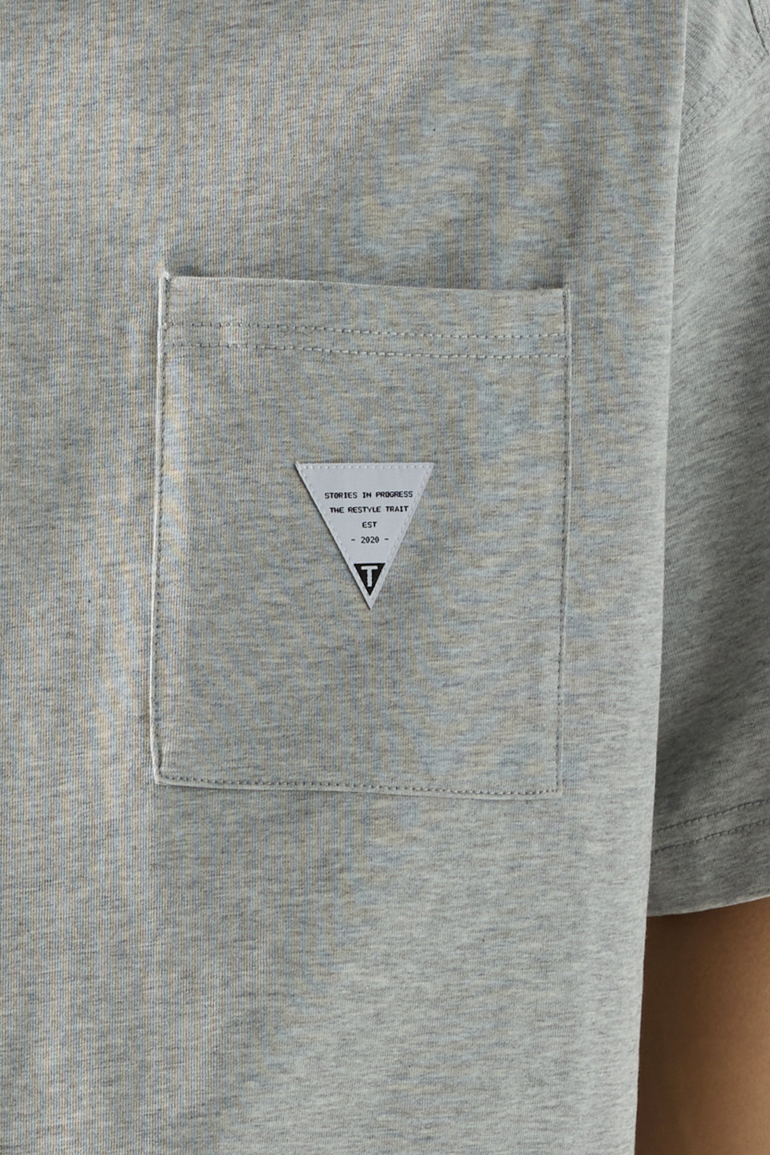 (C) Utility Panel Tee - Heather Grey
