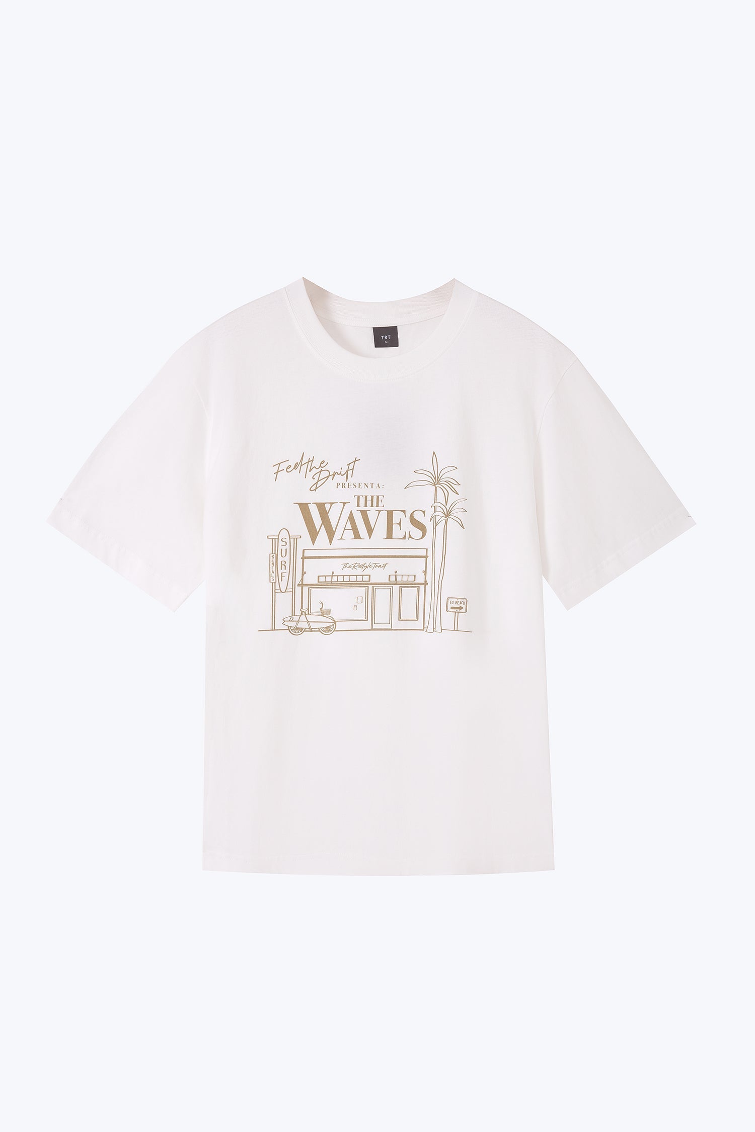 Jersey "Feel the Drift" Graphic Tee - Cream