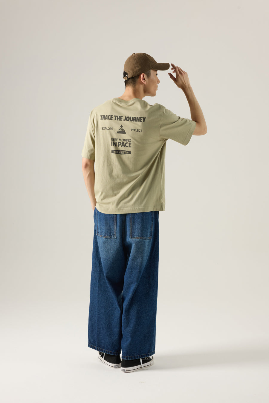 (A) Trace the Journey Graphic Tee - Sage