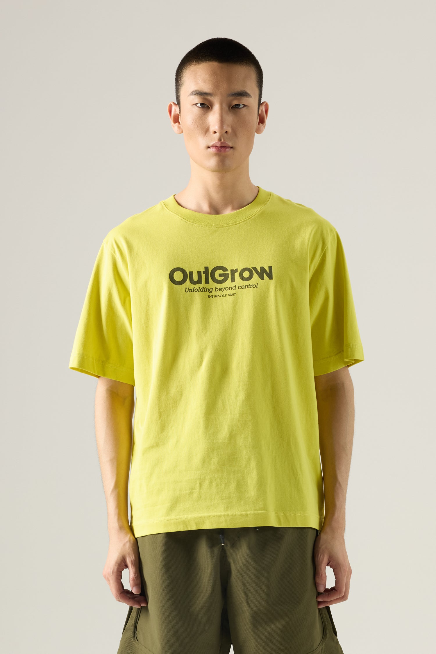 (A) OutGrow Graphic Tee - Neon Green