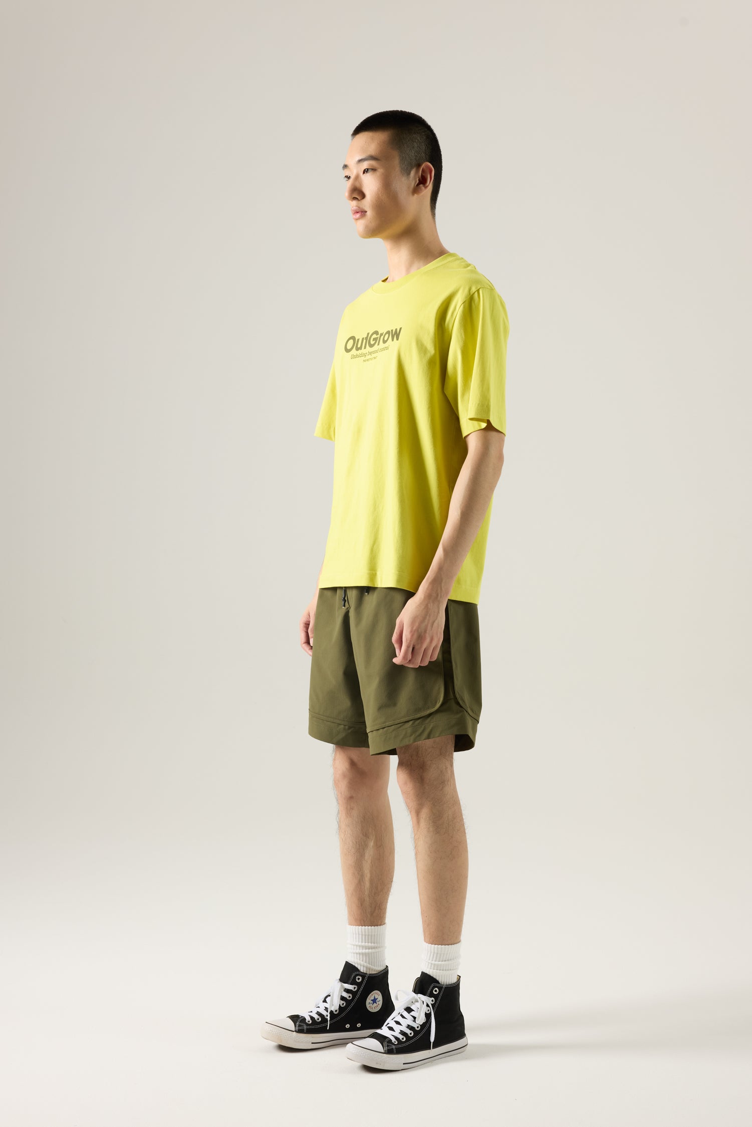 (A) OutGrow Graphic Tee - Neon Green