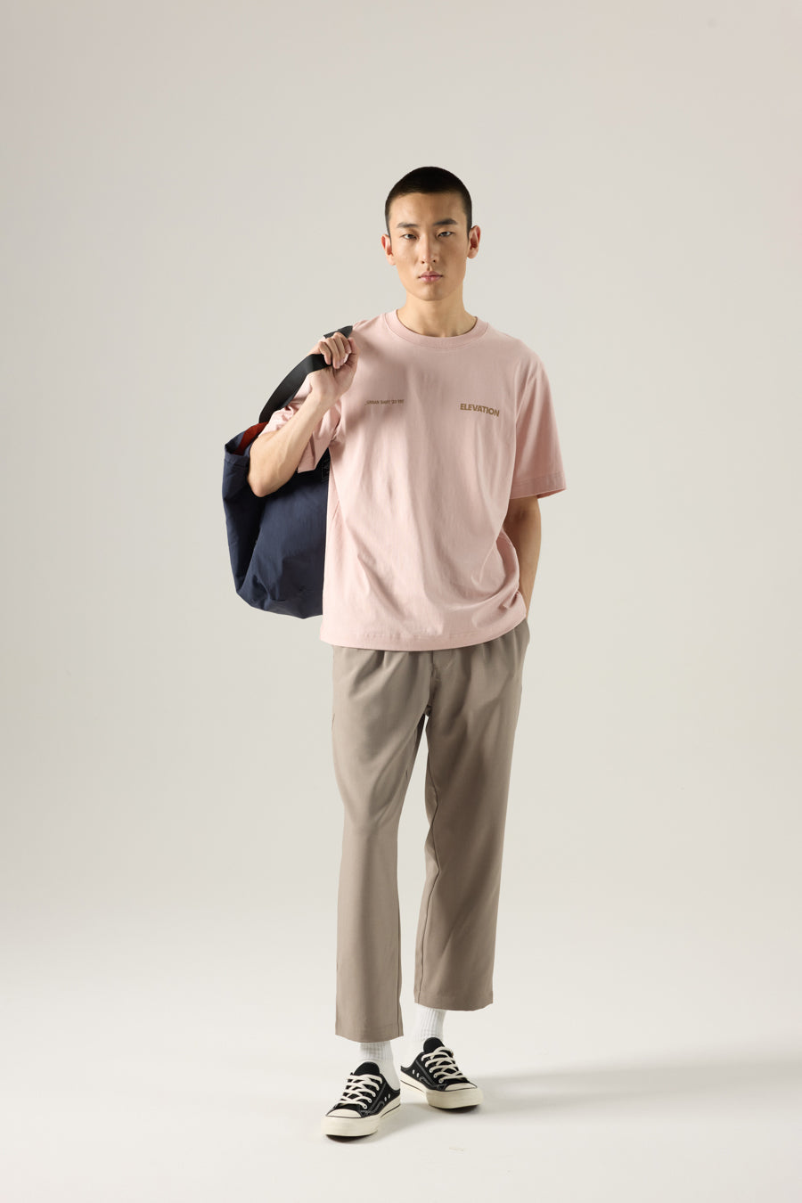 (A) Elevation Graphic Tee - Blush