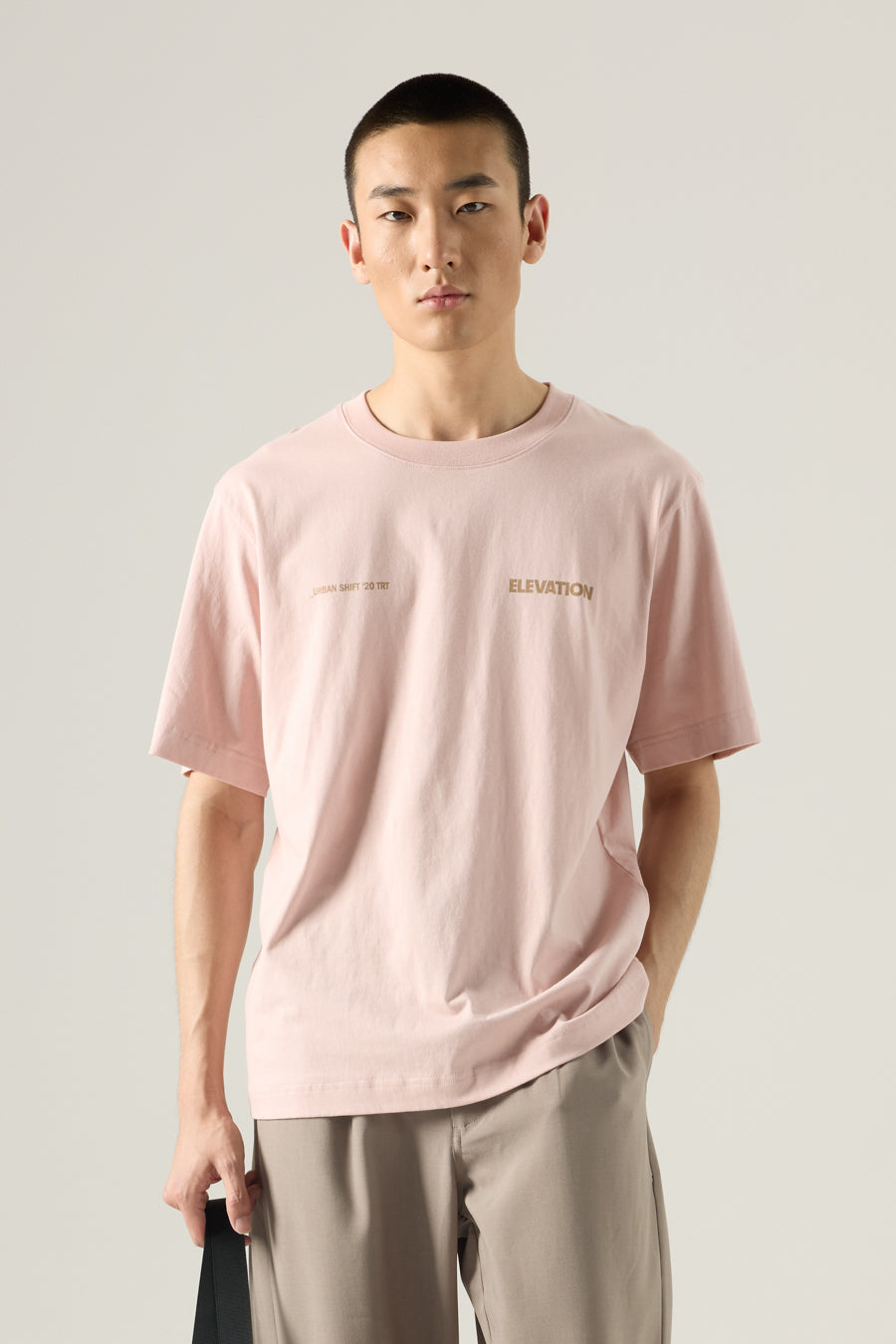 (A) Elevation Graphic Tee - Blush