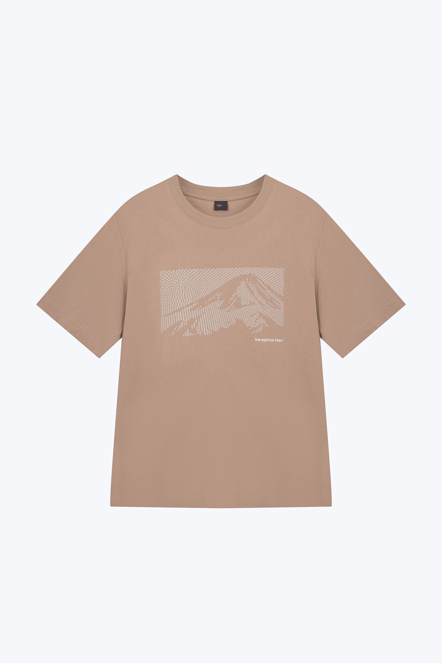 (A) Mountain Graphic Tee - Taupe