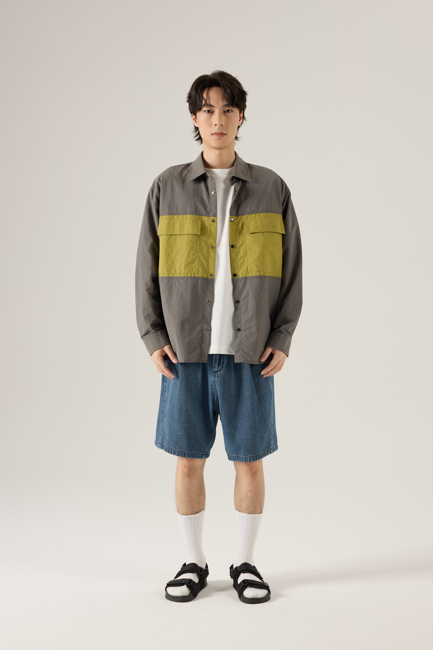 (A) Essential Crew Neck Tee - Cream