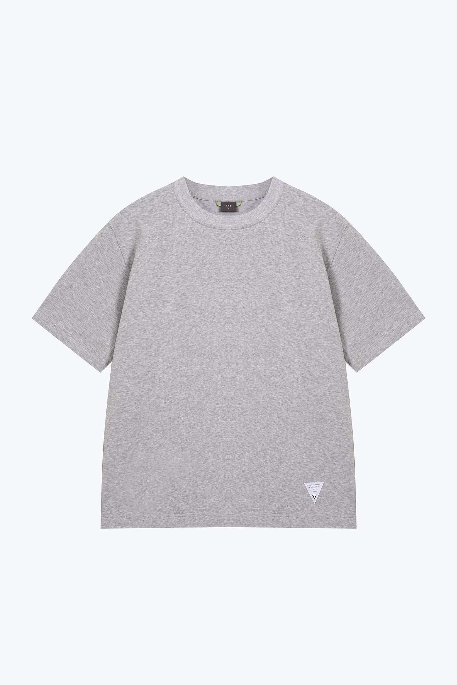 (A) Essential Crew Neck Tee - Heather Grey