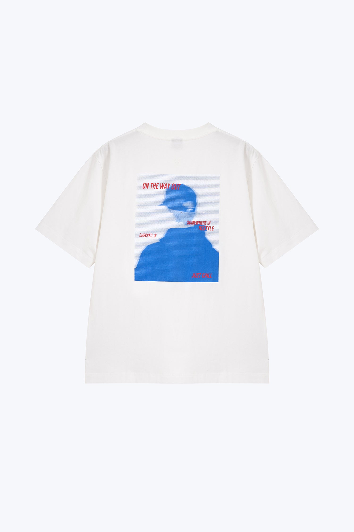 (A) Blurred Portrait Graphic Tee - Cream
